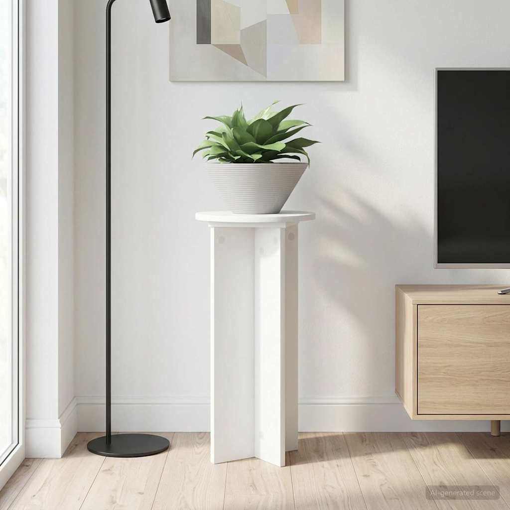 Supporto per piante 2 pz Bianco Ø29,5 x 60 cm