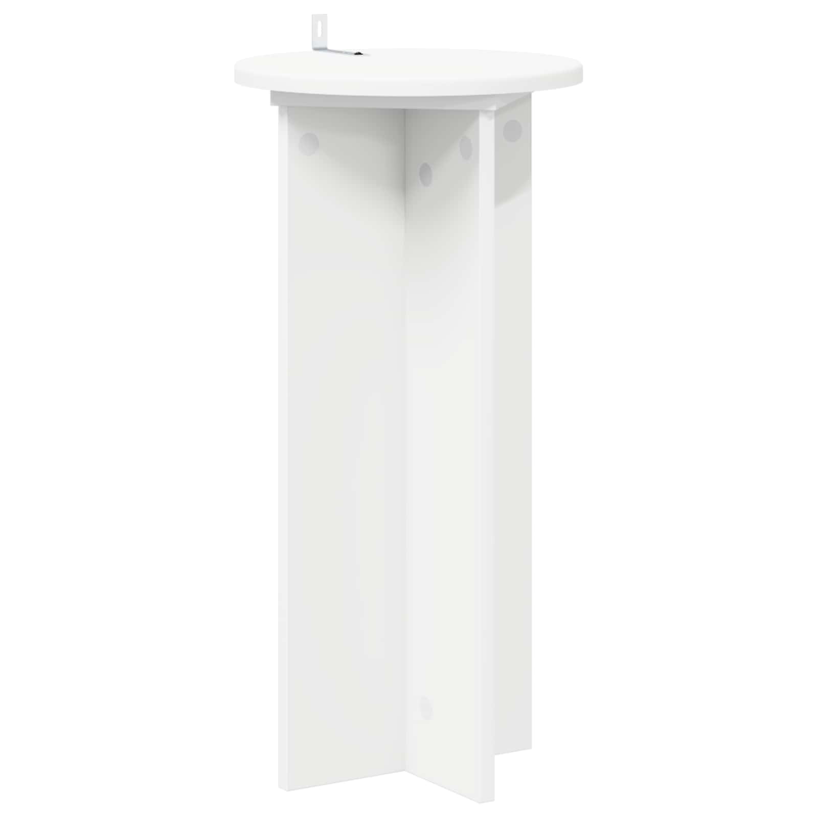 Supporto per piante 2 pz Bianco Ø29,5 x 60 cm