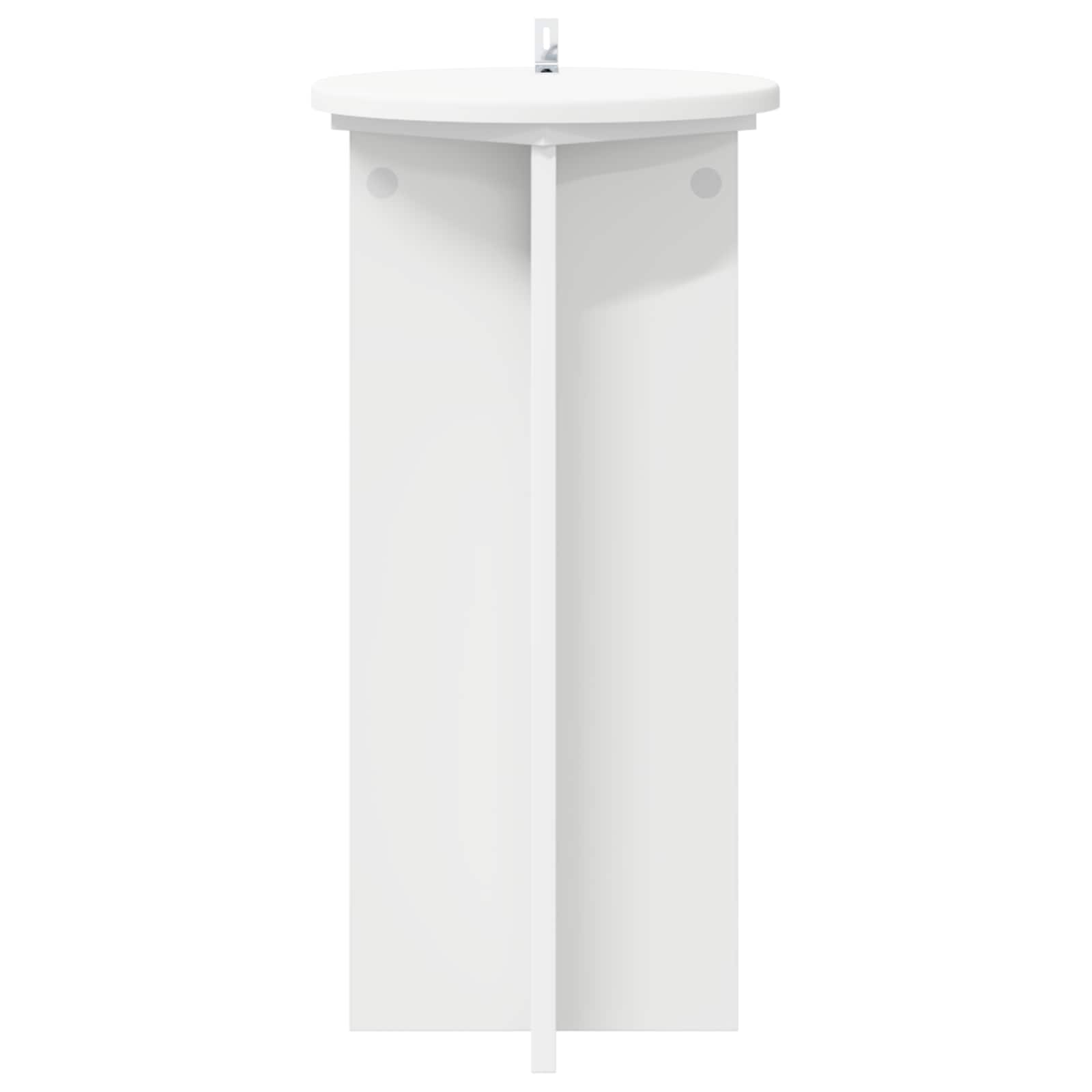 Supporto per piante 2 pz Bianco Ø29,5 x 60 cm