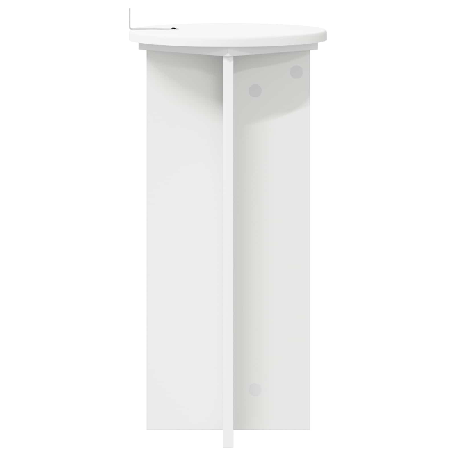 Supporto per piante 2 pz Bianco Ø29,5 x 60 cm