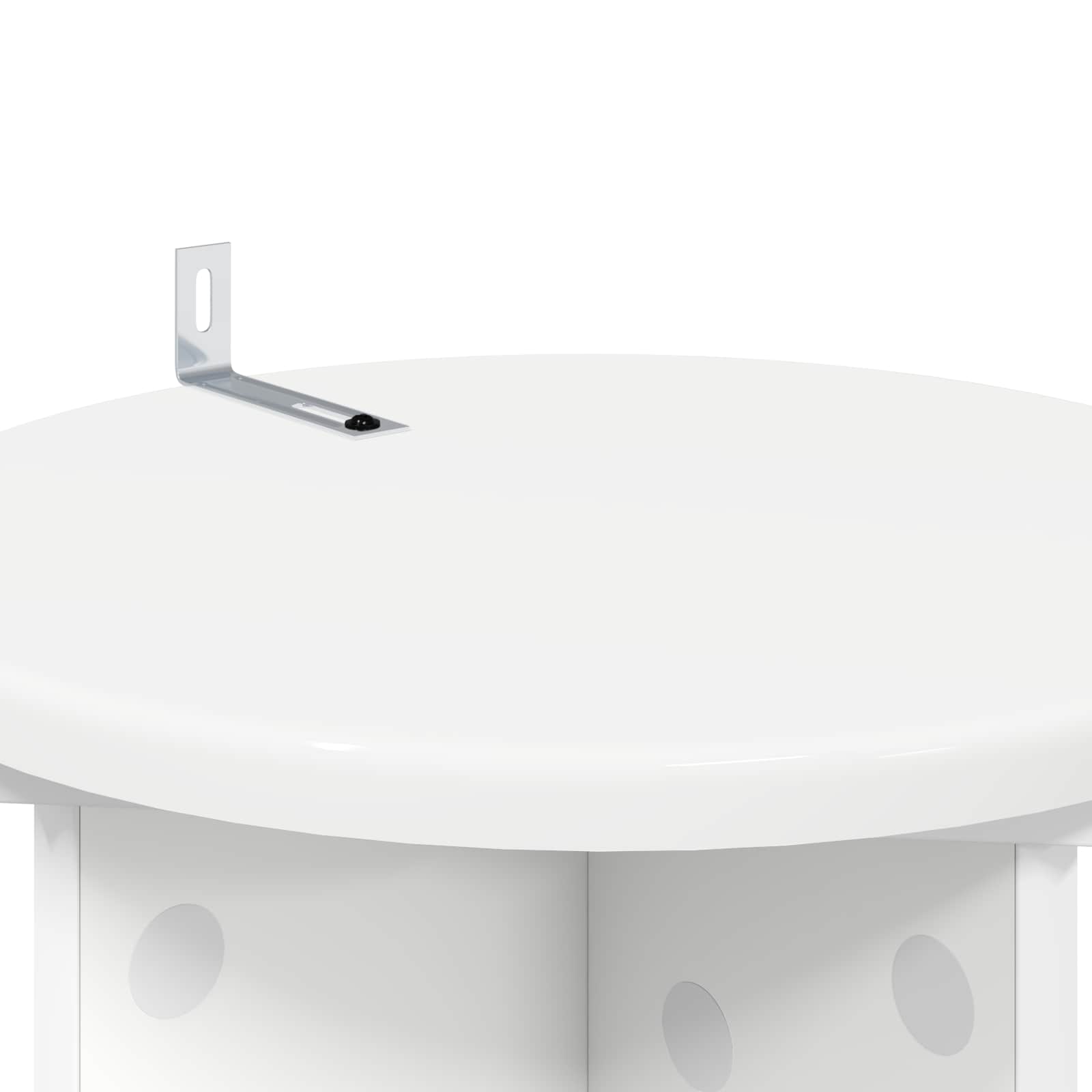 Supporto per piante 2 pz Bianco Ø29,5 x 60 cm