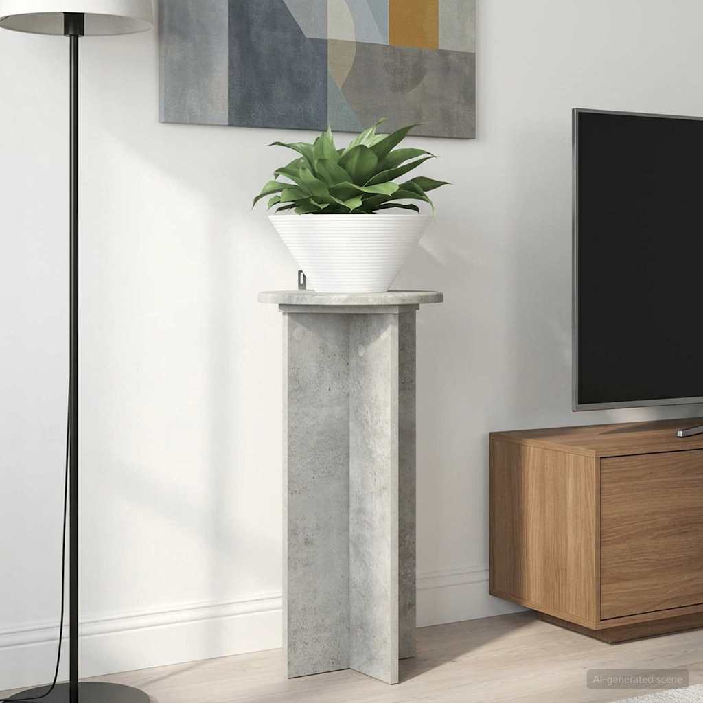 Supporto per piante 2 pz Grigio Cemento 29,5 x 29,5 x 60 cm