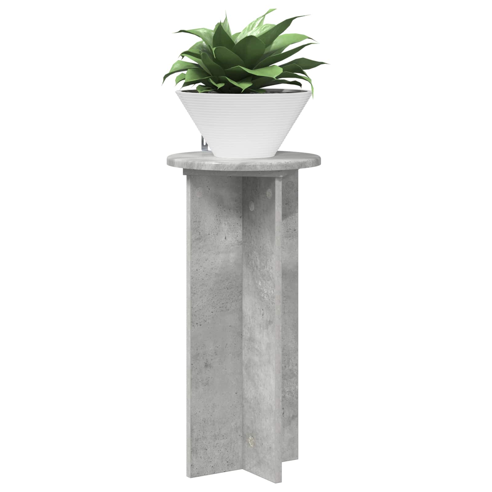 Supporto per piante 2 pz Grigio Cemento 29,5 x 29,5 x 60 cm