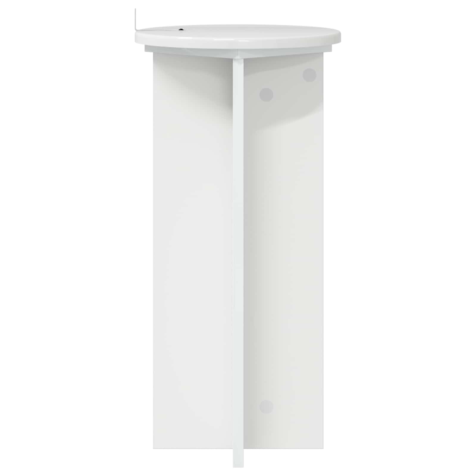 Supporto per piante 2 pz Bianco Lucido 29,5 x 29,5 x 60 cm