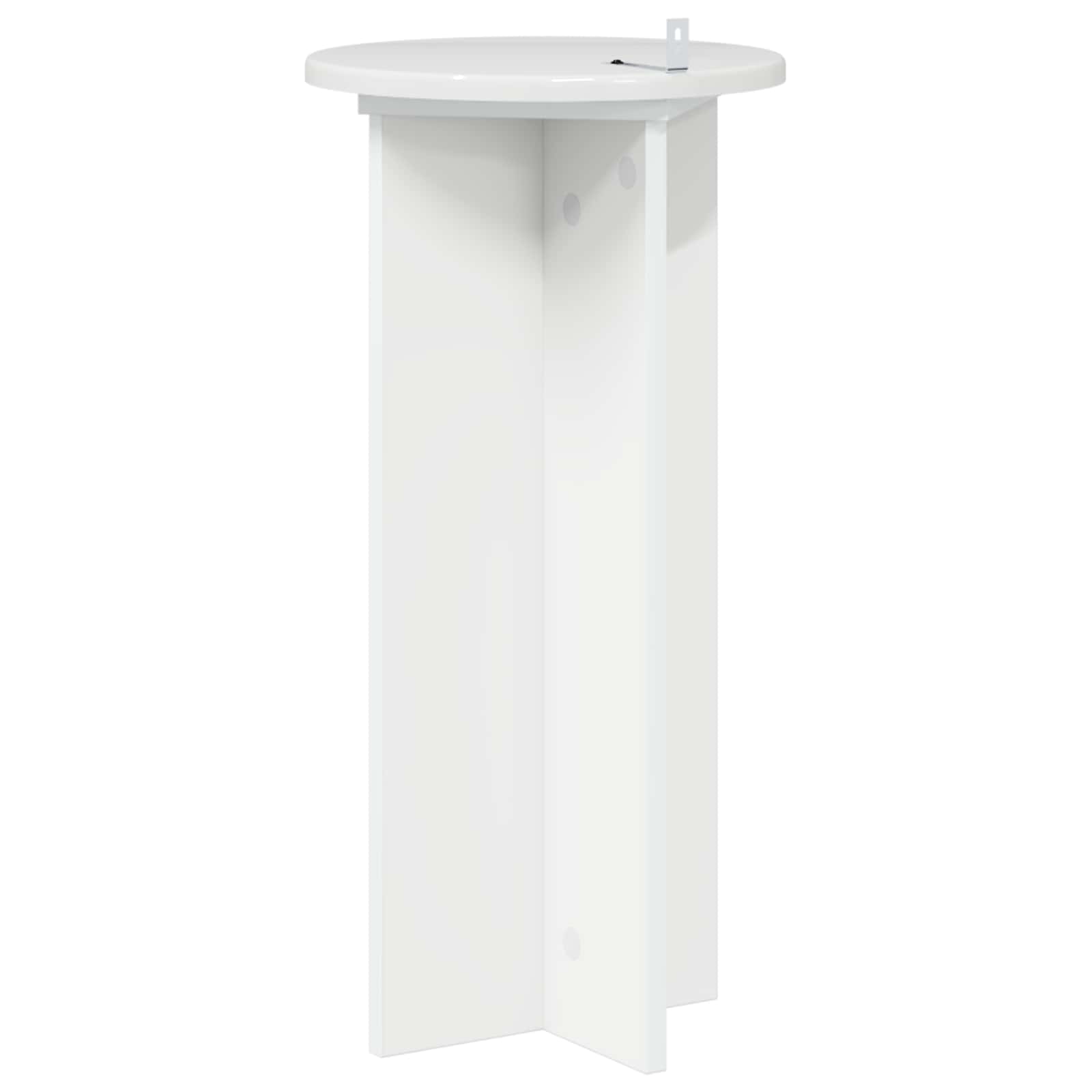 Supporto per piante 2 pz Bianco Lucido 29,5 x 29,5 x 60 cm