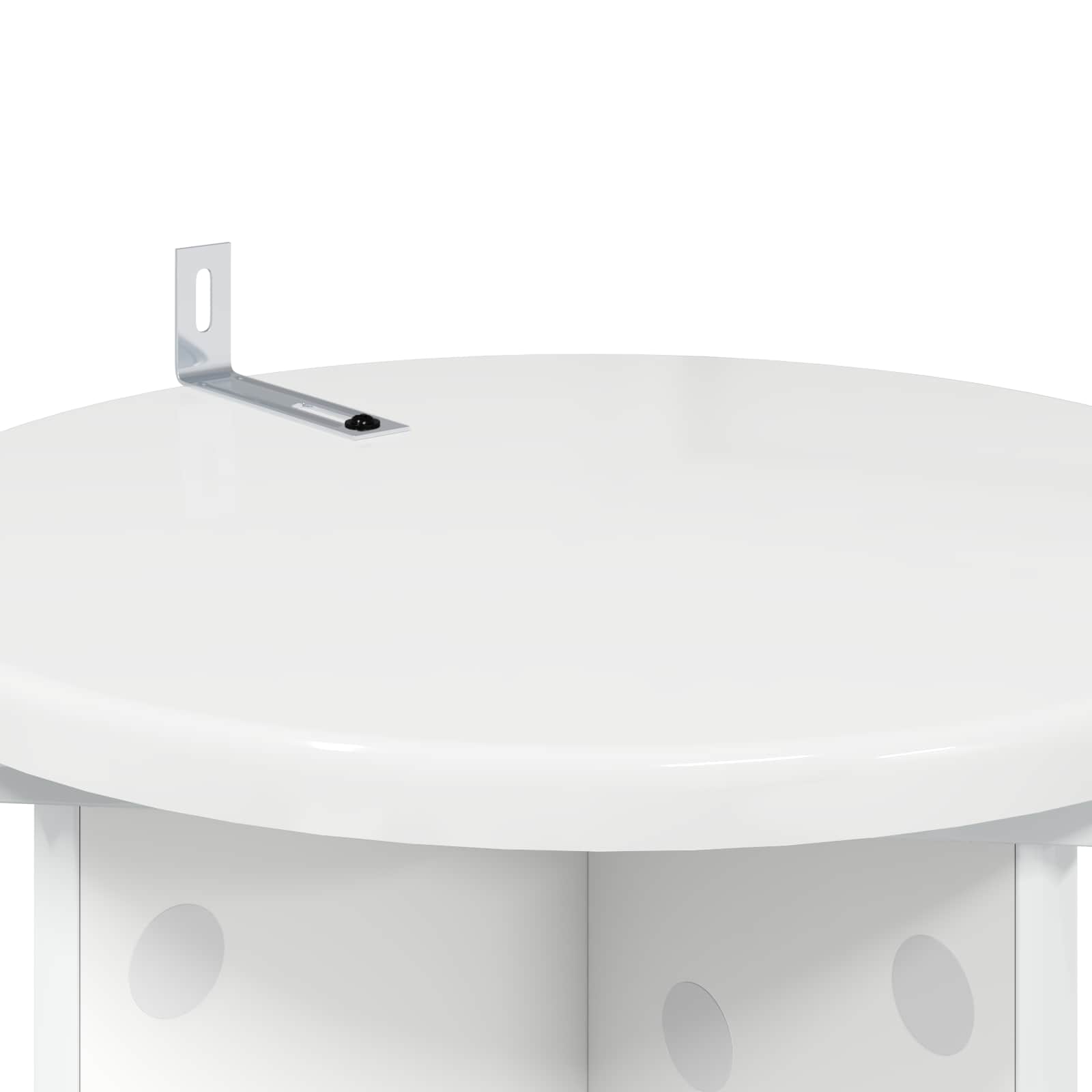 Supporto per piante 2 pz Bianco Lucido 29,5 x 29,5 x 60 cm
