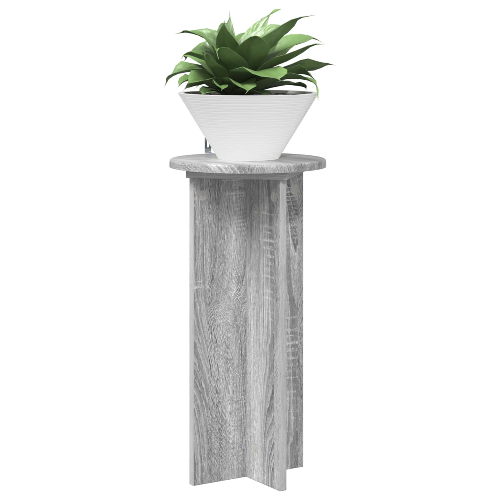 Supporto per piante 2 pz Grigio Sonoma 29,5 x 29,5 x 60 cm