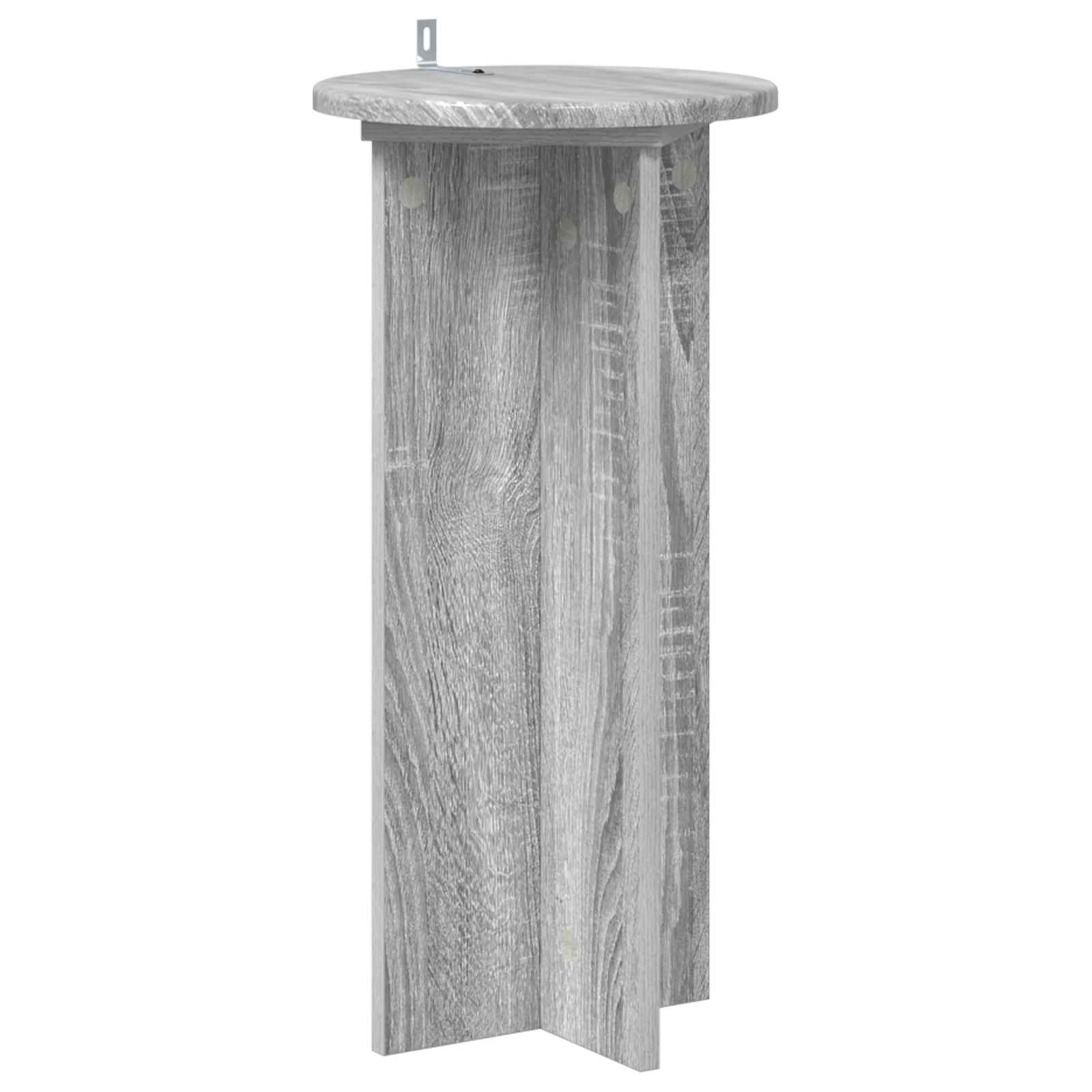 Supporto per piante 2 pz Grigio Sonoma 29,5 x 29,5 x 60 cm