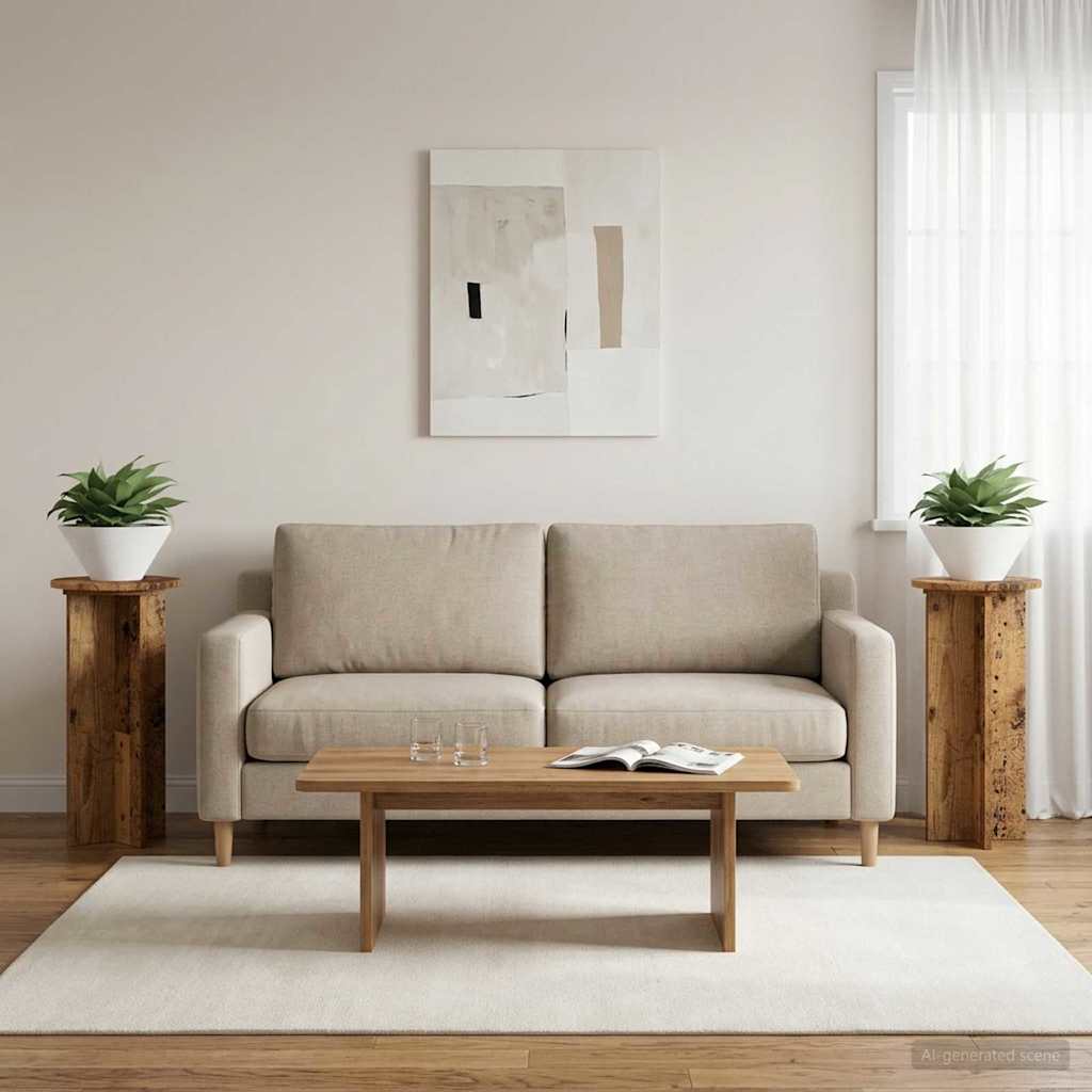 Supporto per piante 2 pz Legno antico 29,5 x 29,5 x 60 cm