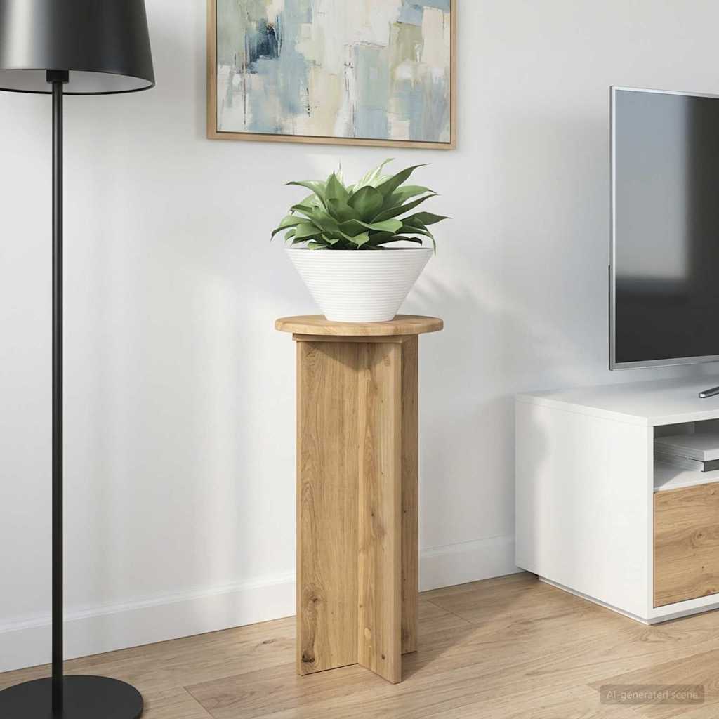 Supporto per piante 2 pz Rovere Artigianale 29,5 x 29,5 x 60 cm