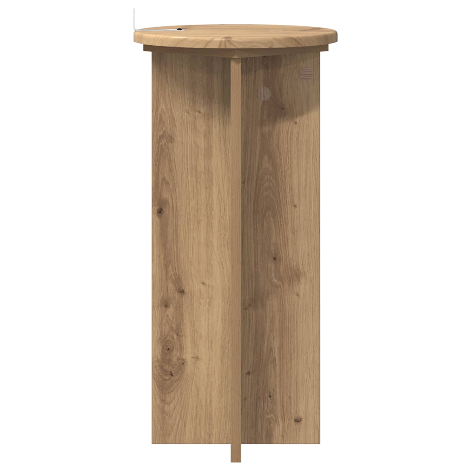 Supporto per piante 2 pz Rovere Artigianale 29,5 x 29,5 x 60 cm