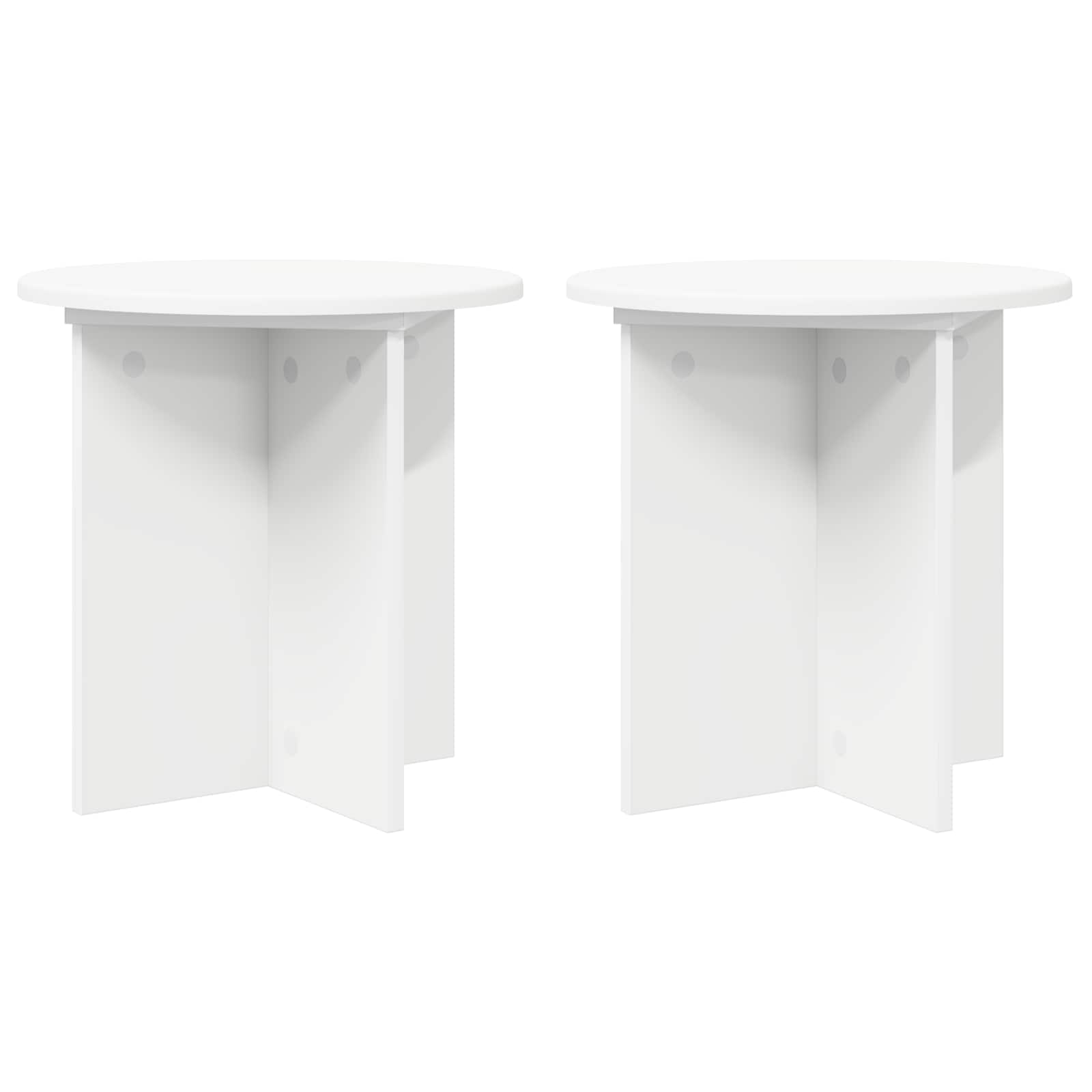 Supporto per piante 2 pz Bianco Ø40 x 40 cm