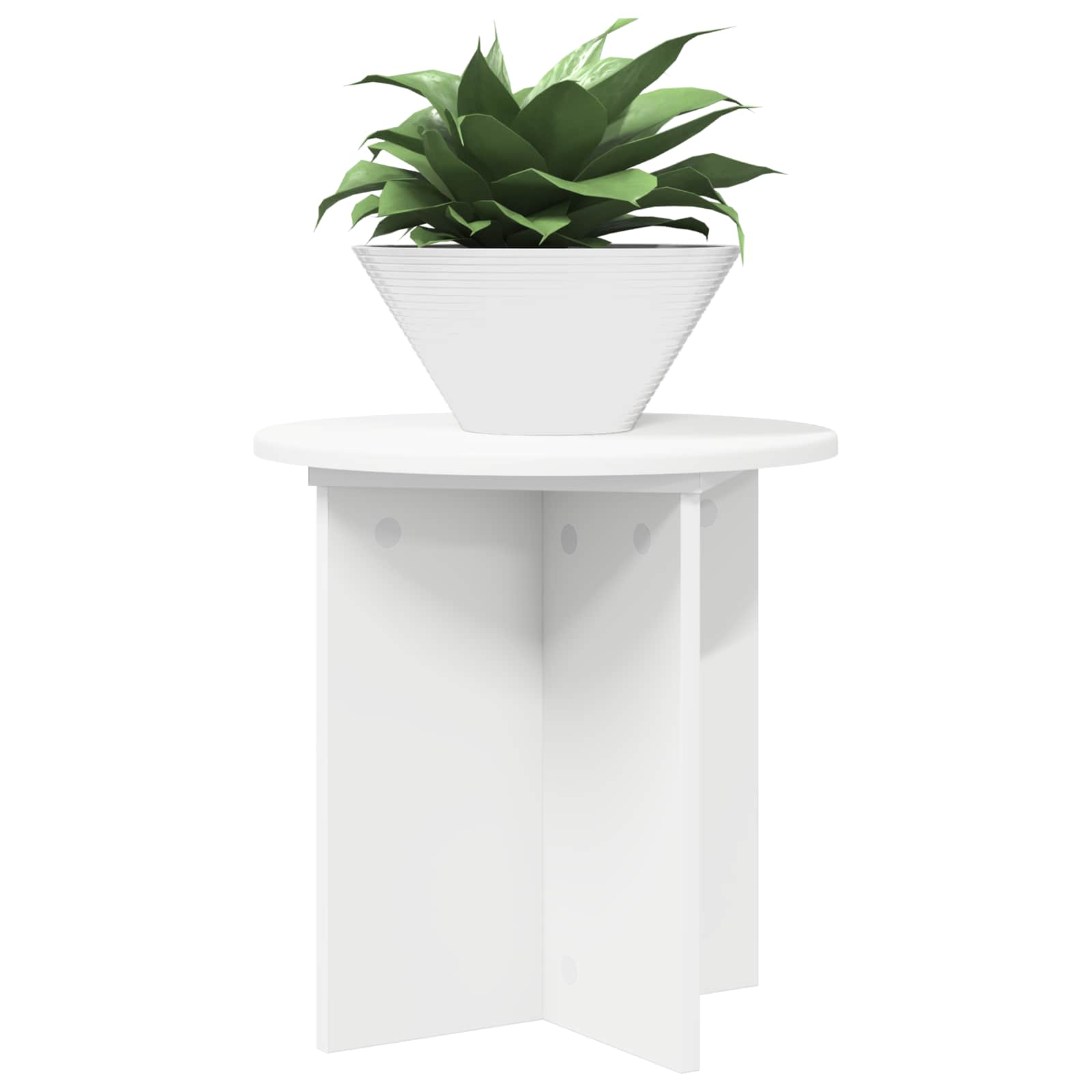 Supporto per piante 2 pz Bianco Ø40 x 40 cm