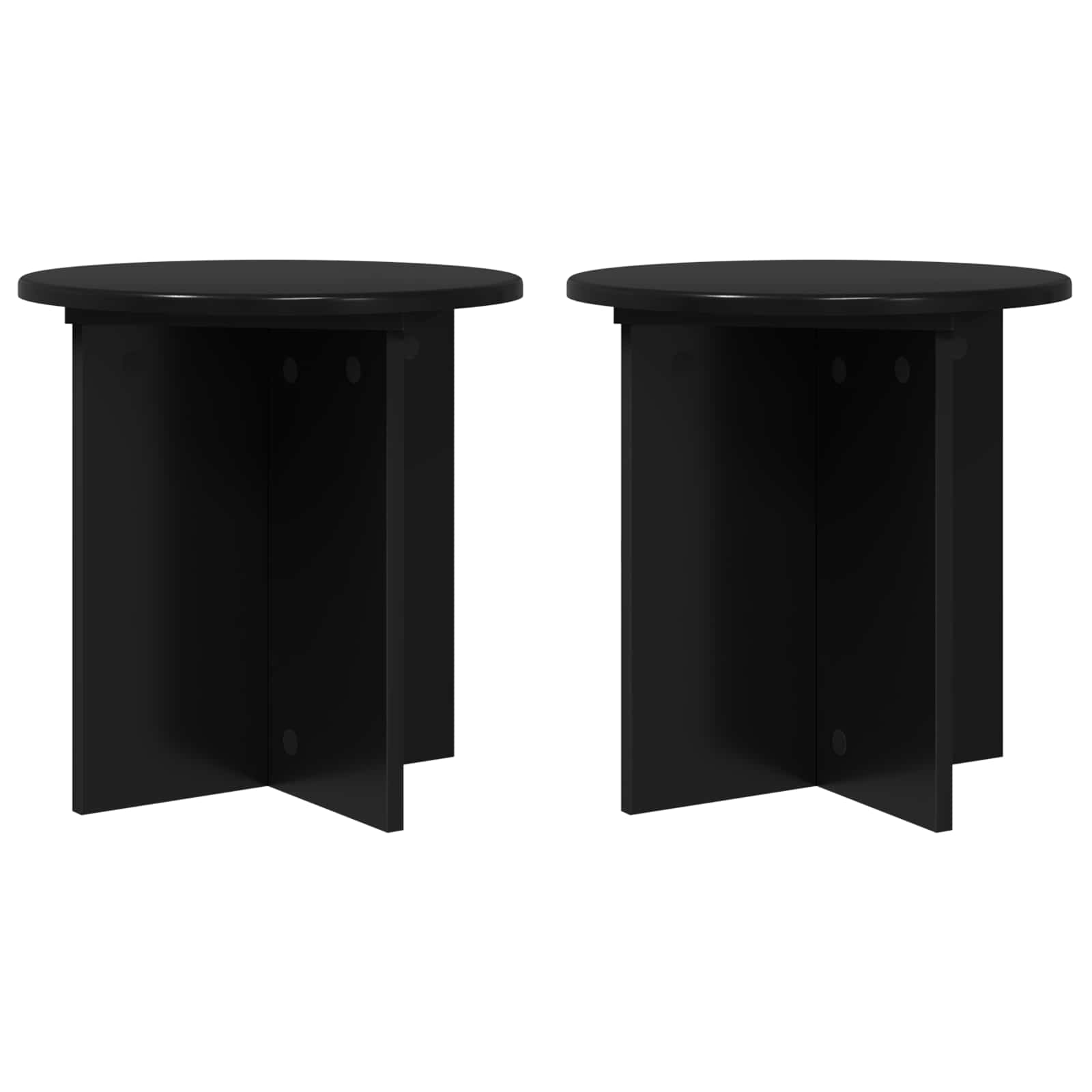 Supporto per piante 2 pz Nero 40 x 40 x 40 cm