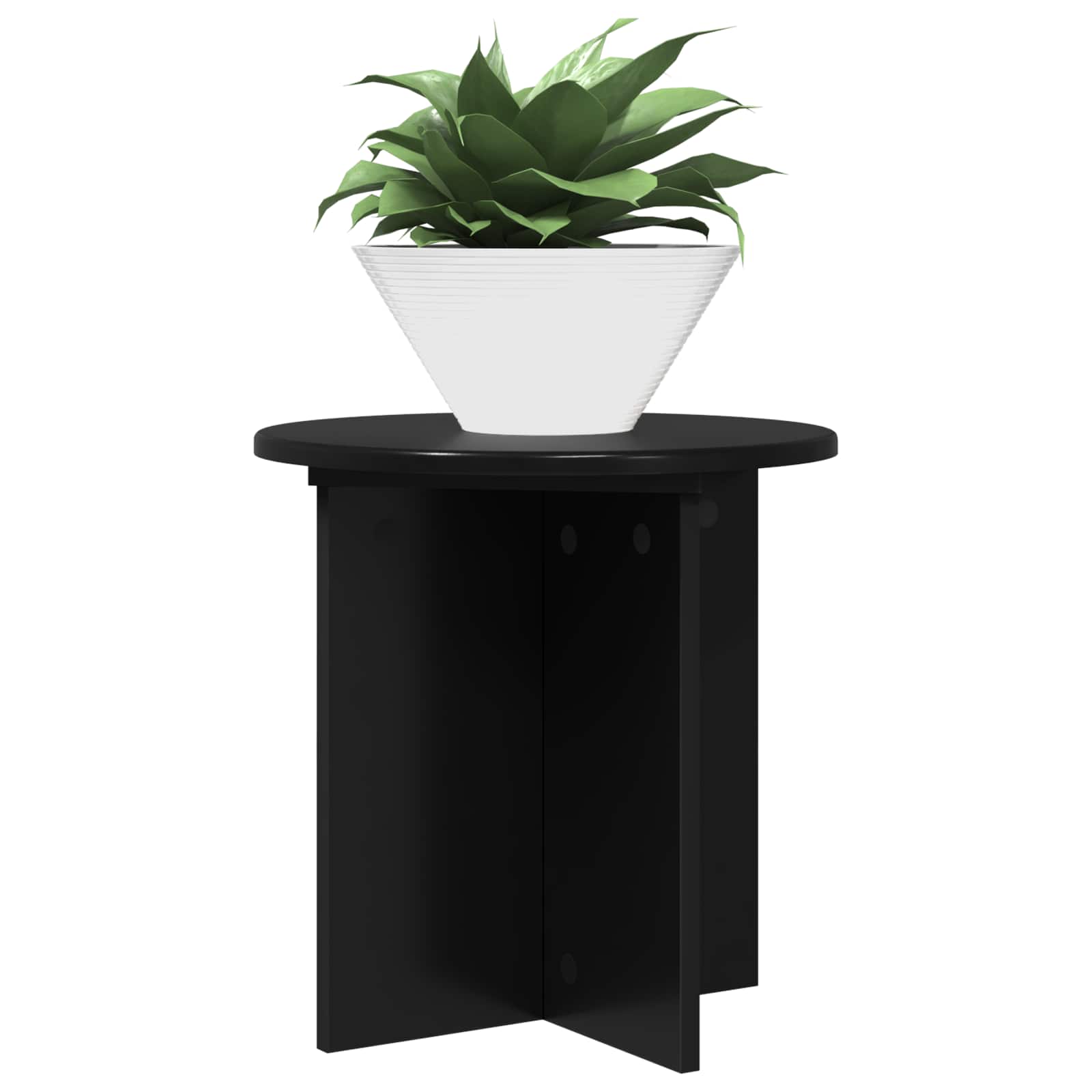 Supporto per piante 2 pz Nero 40 x 40 x 40 cm