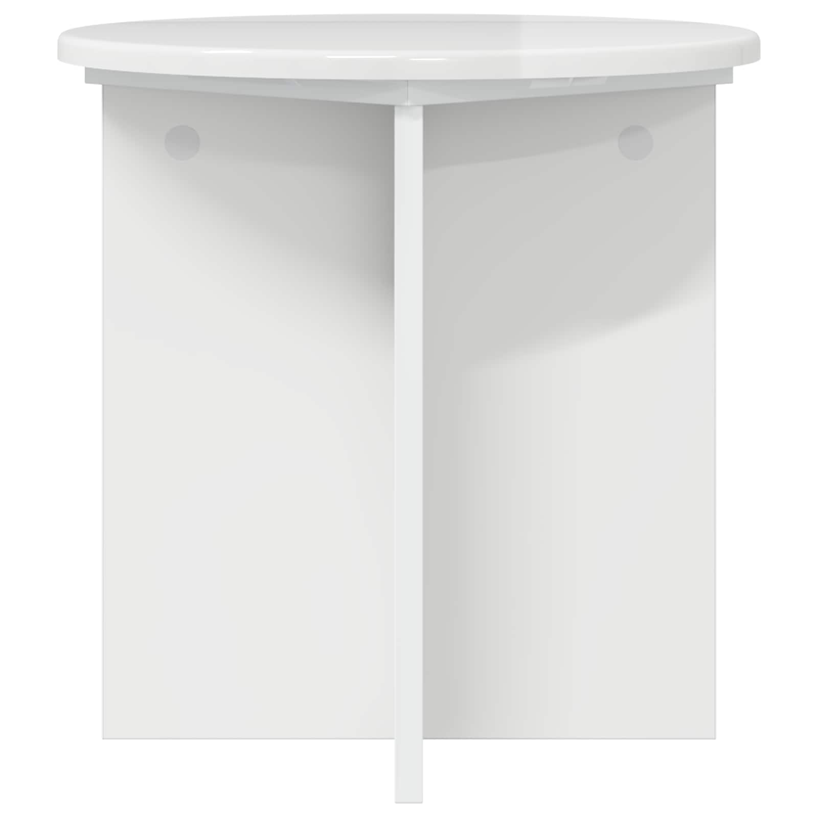 Supporto per piante 2 pz Bianco Lucido 40 x 40 x 40 cm