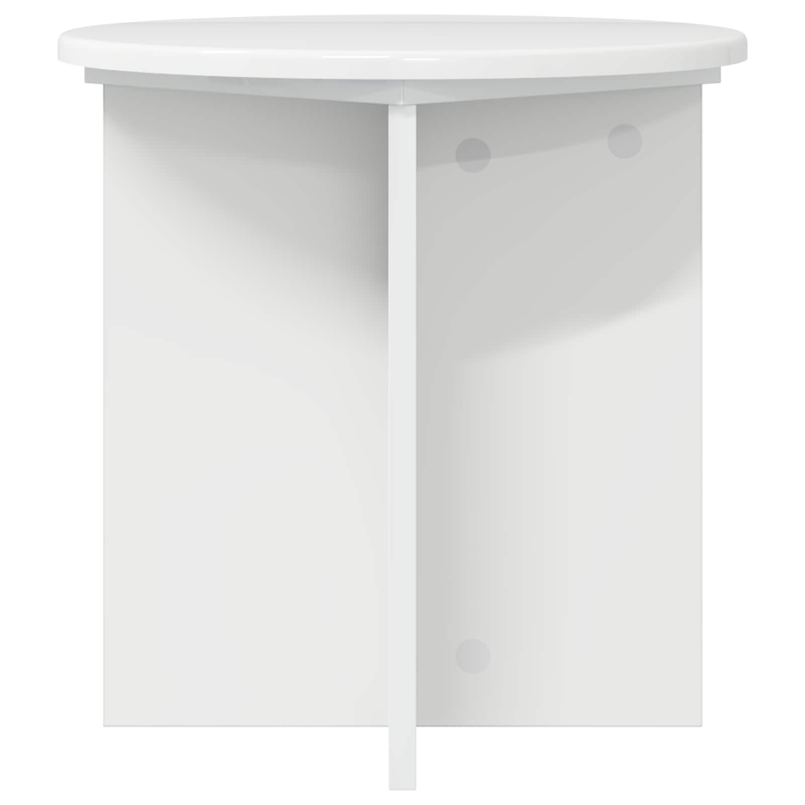 Supporto per piante 2 pz Bianco Lucido 40 x 40 x 40 cm