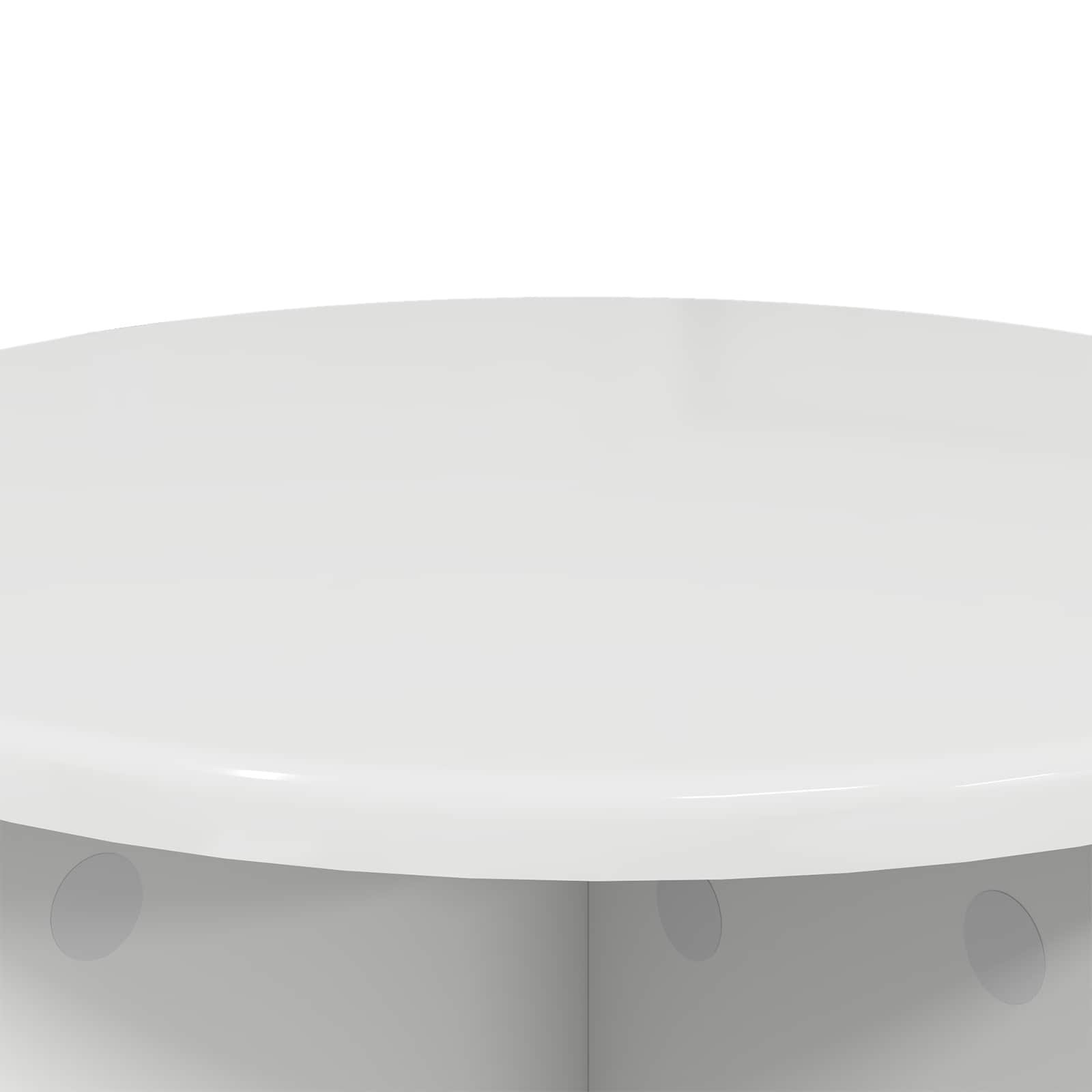 Supporto per piante 2 pz Bianco Lucido 40 x 40 x 40 cm