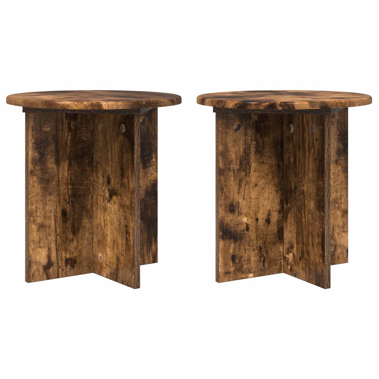 Supporto per piante 2 pz Rovere Fumo 40 x 40 x 40 cm