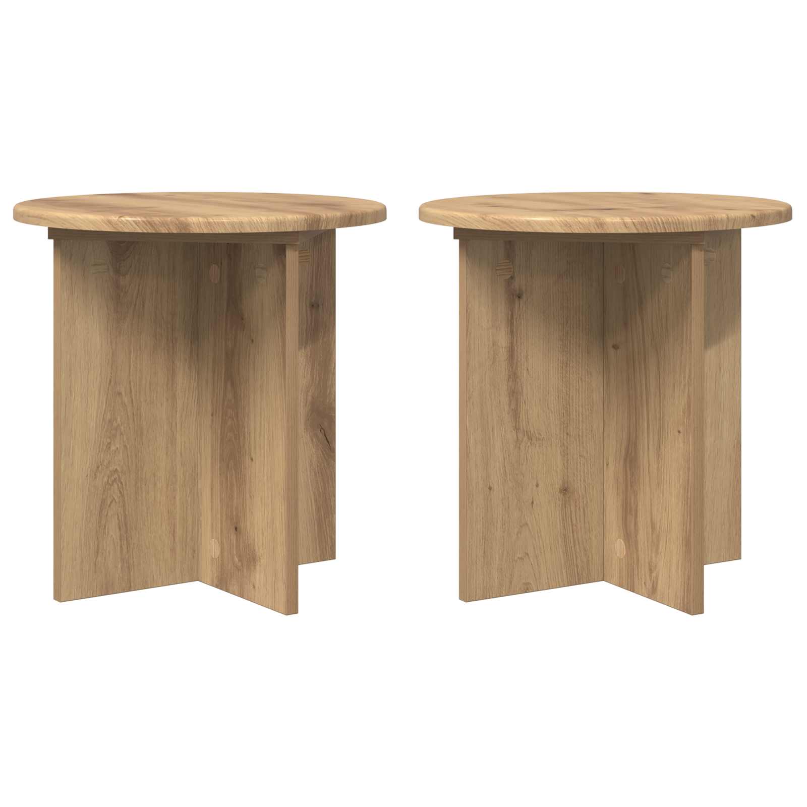Supporto per piante 2 pz Rovere Artigianale 40 x 40 x 40 cm