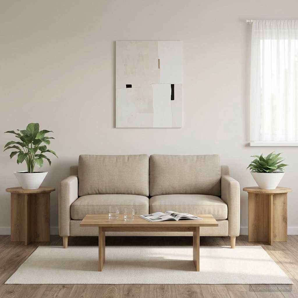 Supporto per piante 2 pz Rovere Artigianale 40 x 40 x 40 cm