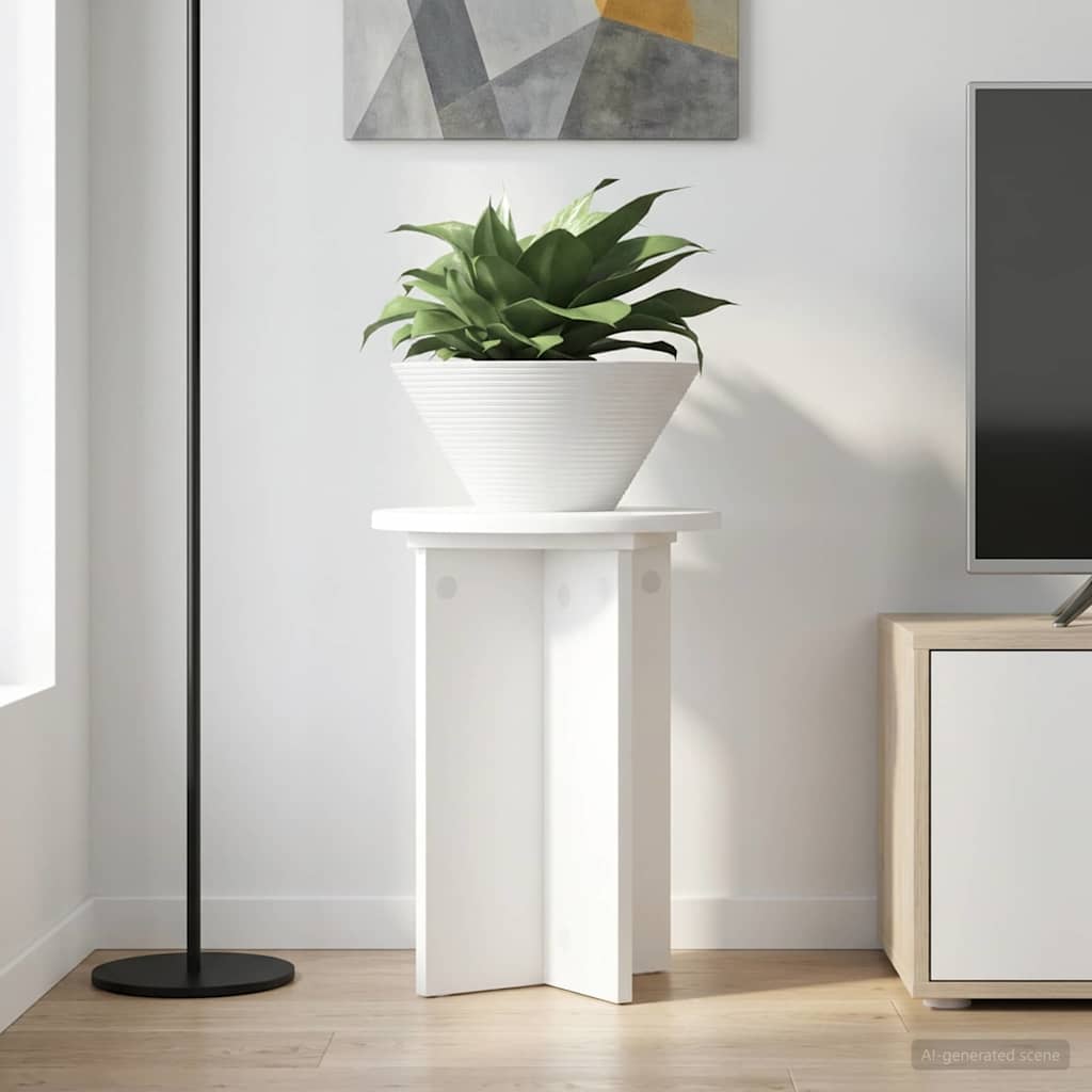 Supporto per piante 2 pz Bianco Ø29,5 x 40 cm