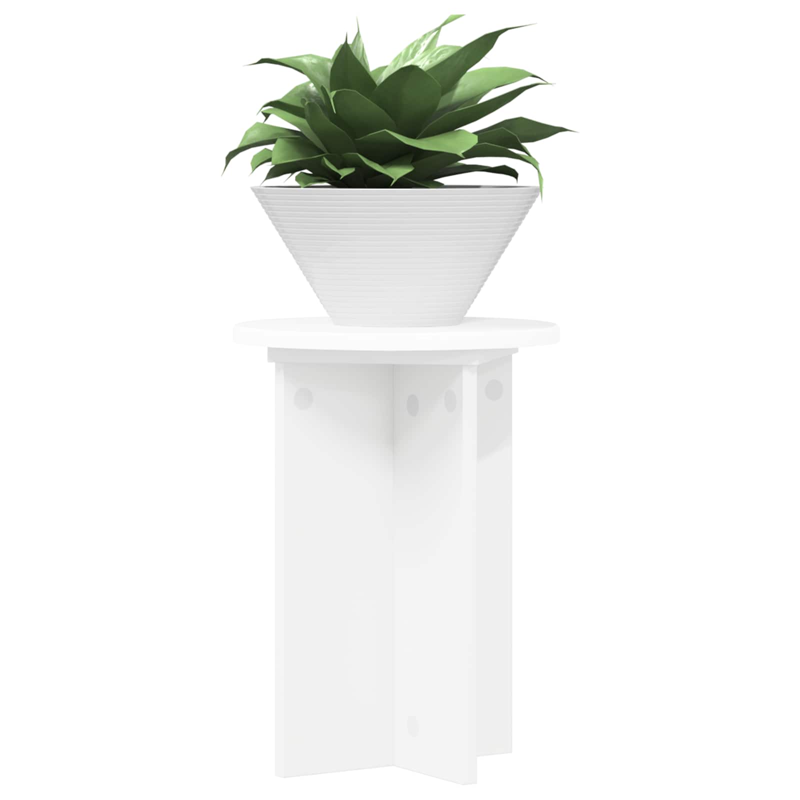 Supporto per piante 2 pz Bianco Ø29,5 x 40 cm