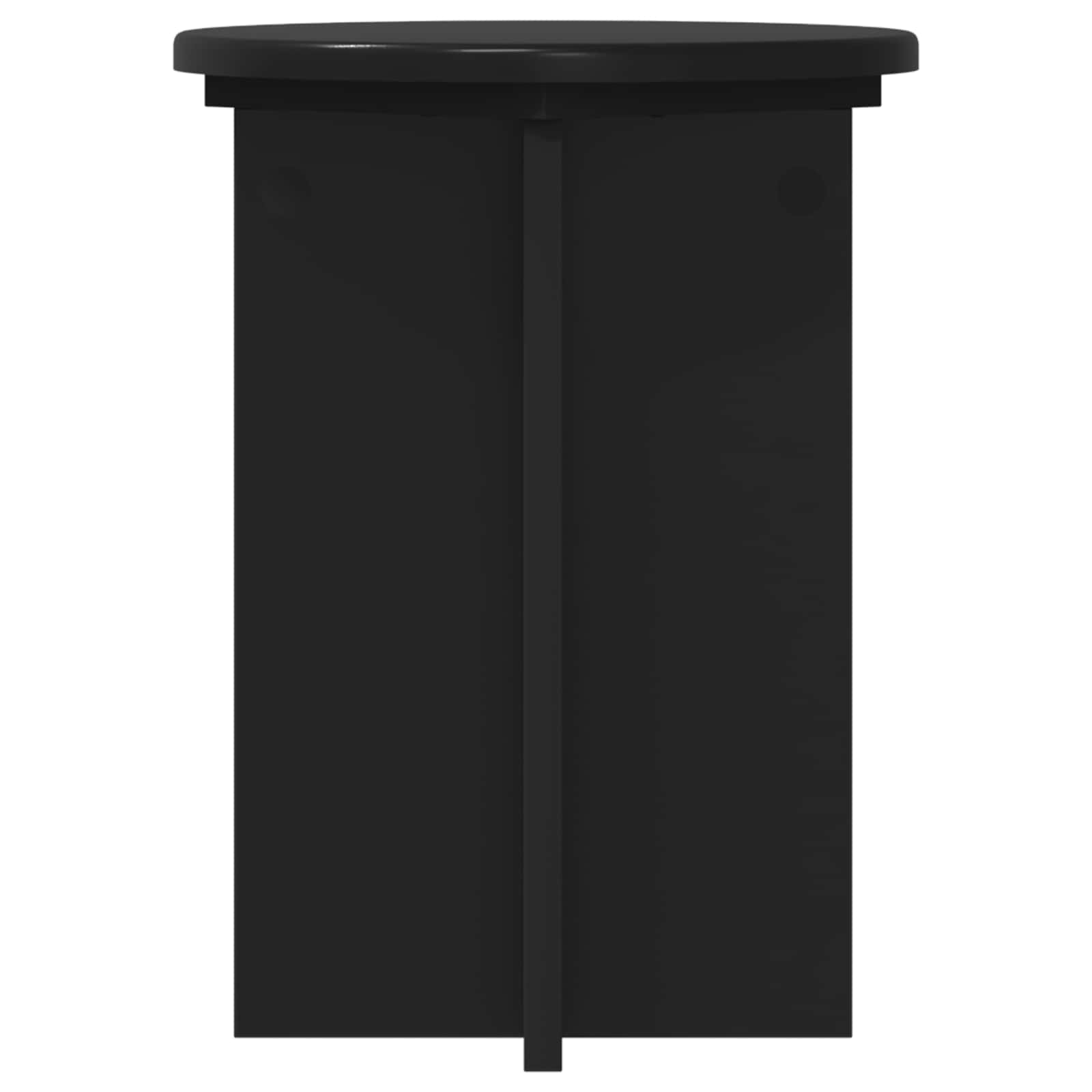 Supporto per piante 2 pz Nero Ø29,5 x 40 cm