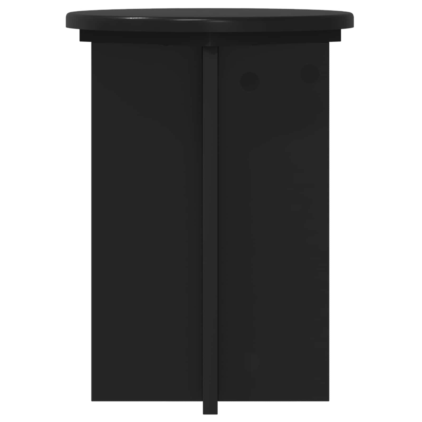 Supporto per piante 2 pz Nero Ø29,5 x 40 cm
