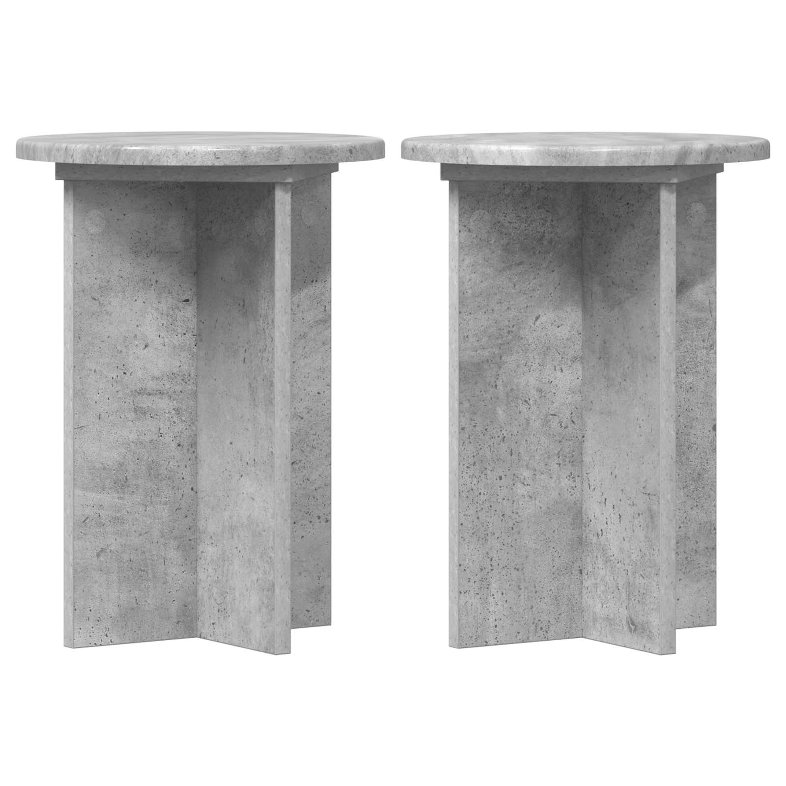 Supporto per piante 2 pz Grigio Cemento Ø29,5 x 40 cm
