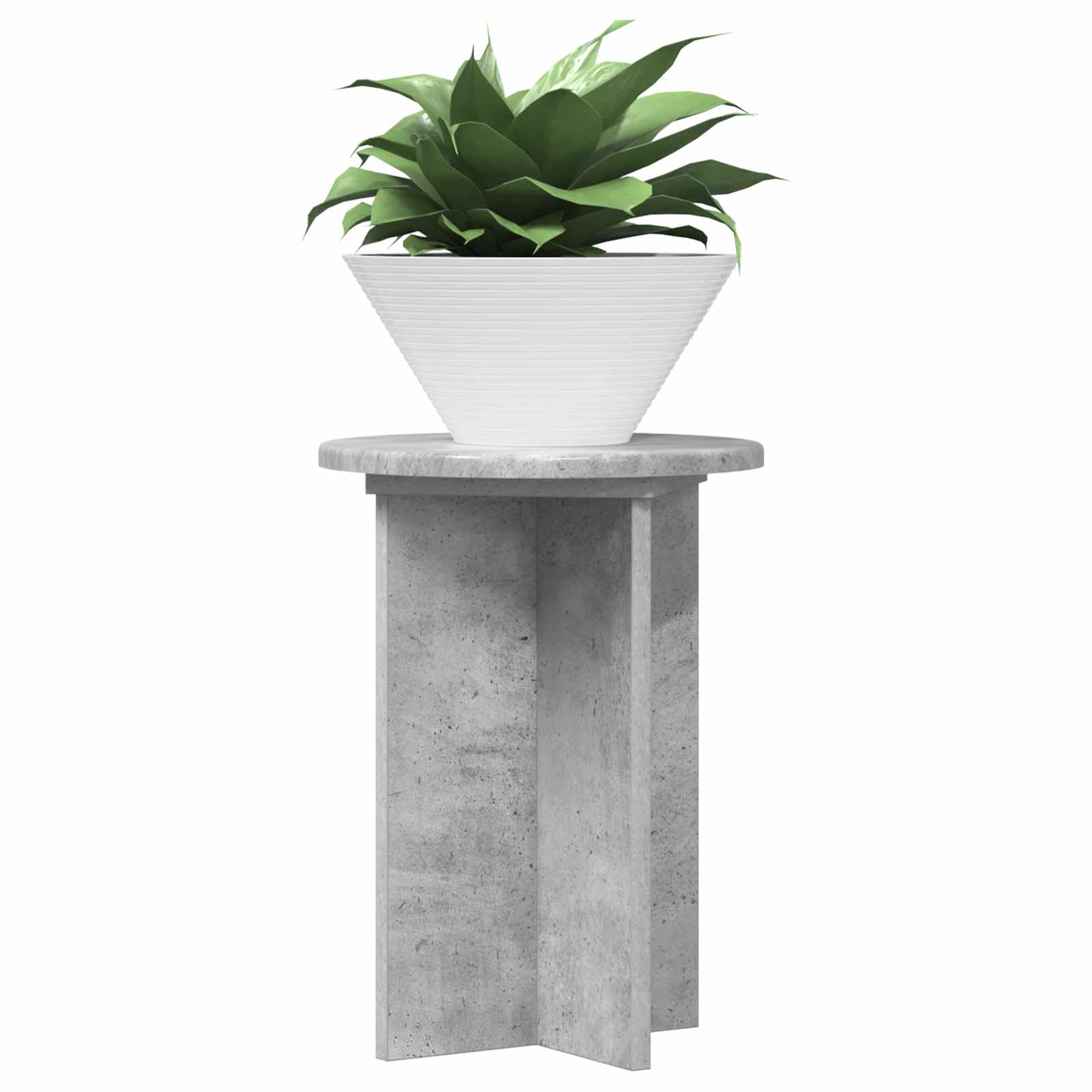 Supporto per piante 2 pz Grigio Cemento Ø29,5 x 40 cm