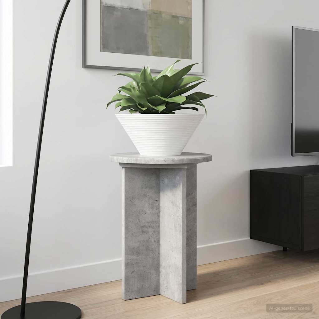 Supporto per piante 2 pz Grigio Cemento Ø29,5 x 40 cm