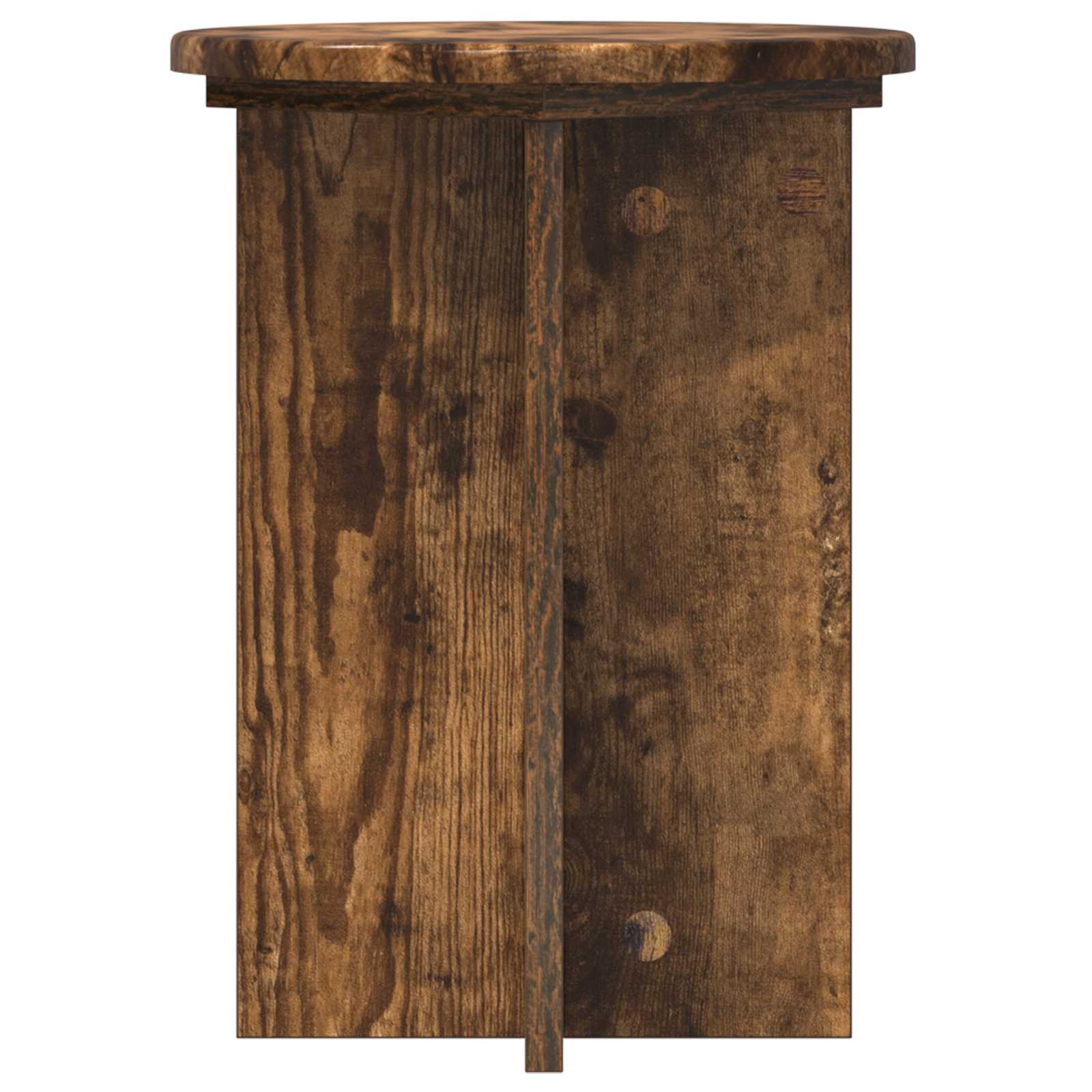Supporto per piante 2 pz Rovere Fumo Ø29,5 x 40 cm