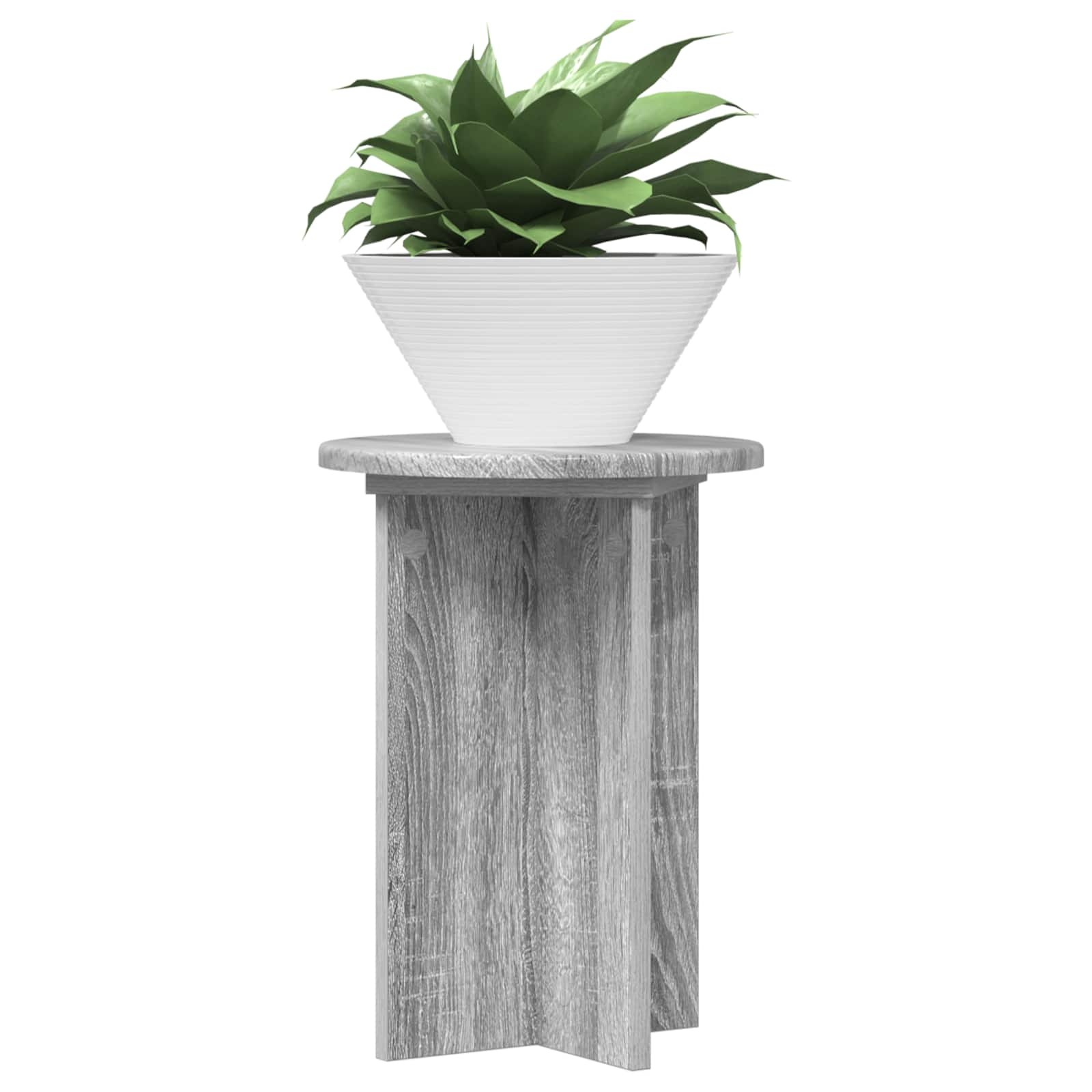 Supporto per piante 2 pz Grigio Sonoma Ø29,5 x 40 cm