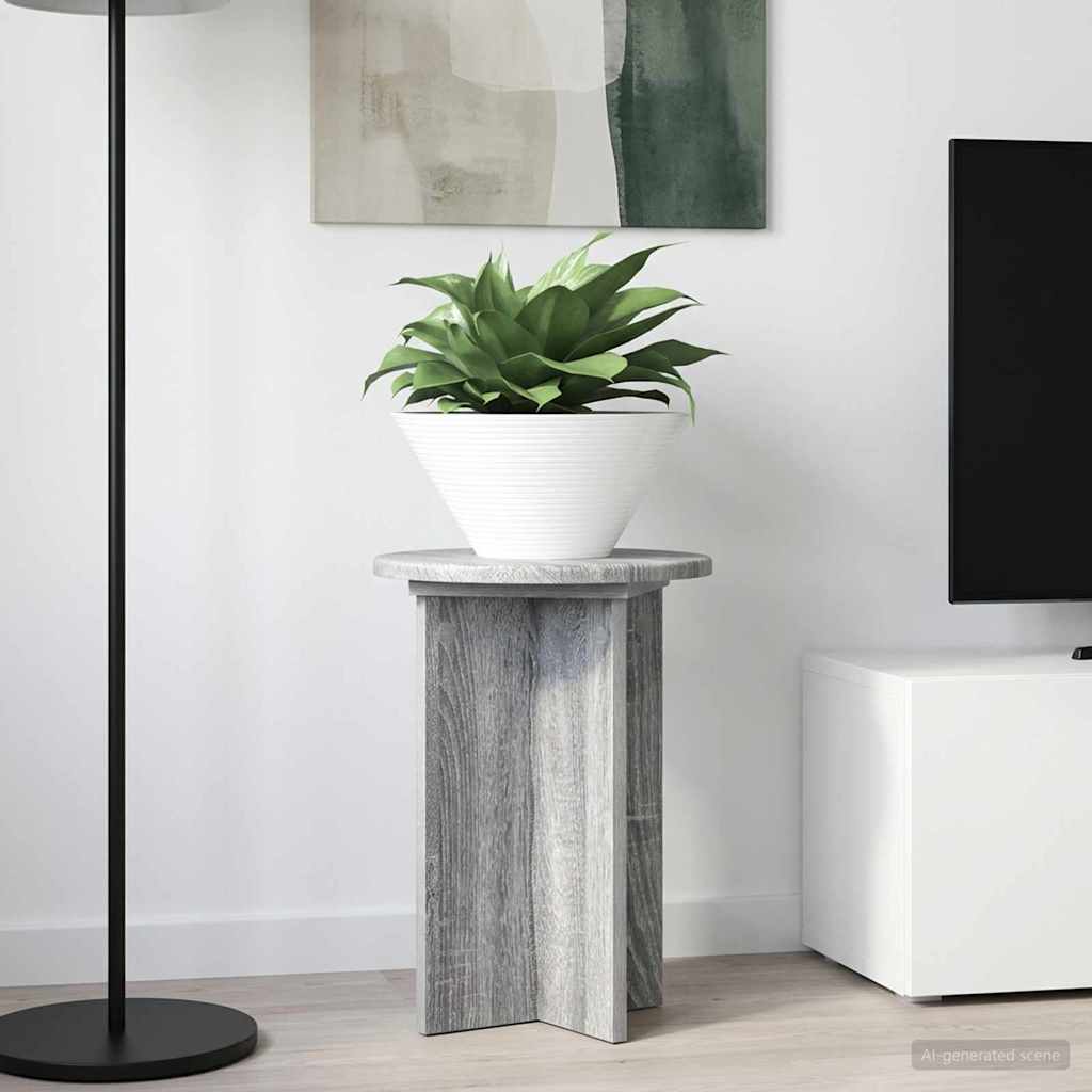 Supporto per piante 2 pz Grigio Sonoma Ø29,5 x 40 cm