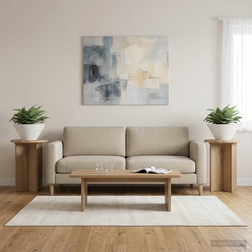 Supporto per piante 2 pz Rovere Artigianale Ø29,5 x 40 cm