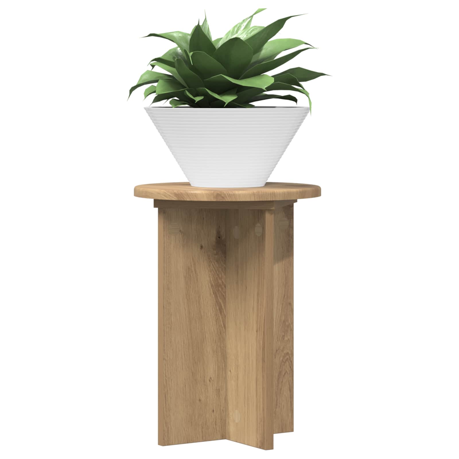 Supporto per piante 2 pz Rovere Artigianale Ø29,5 x 40 cm