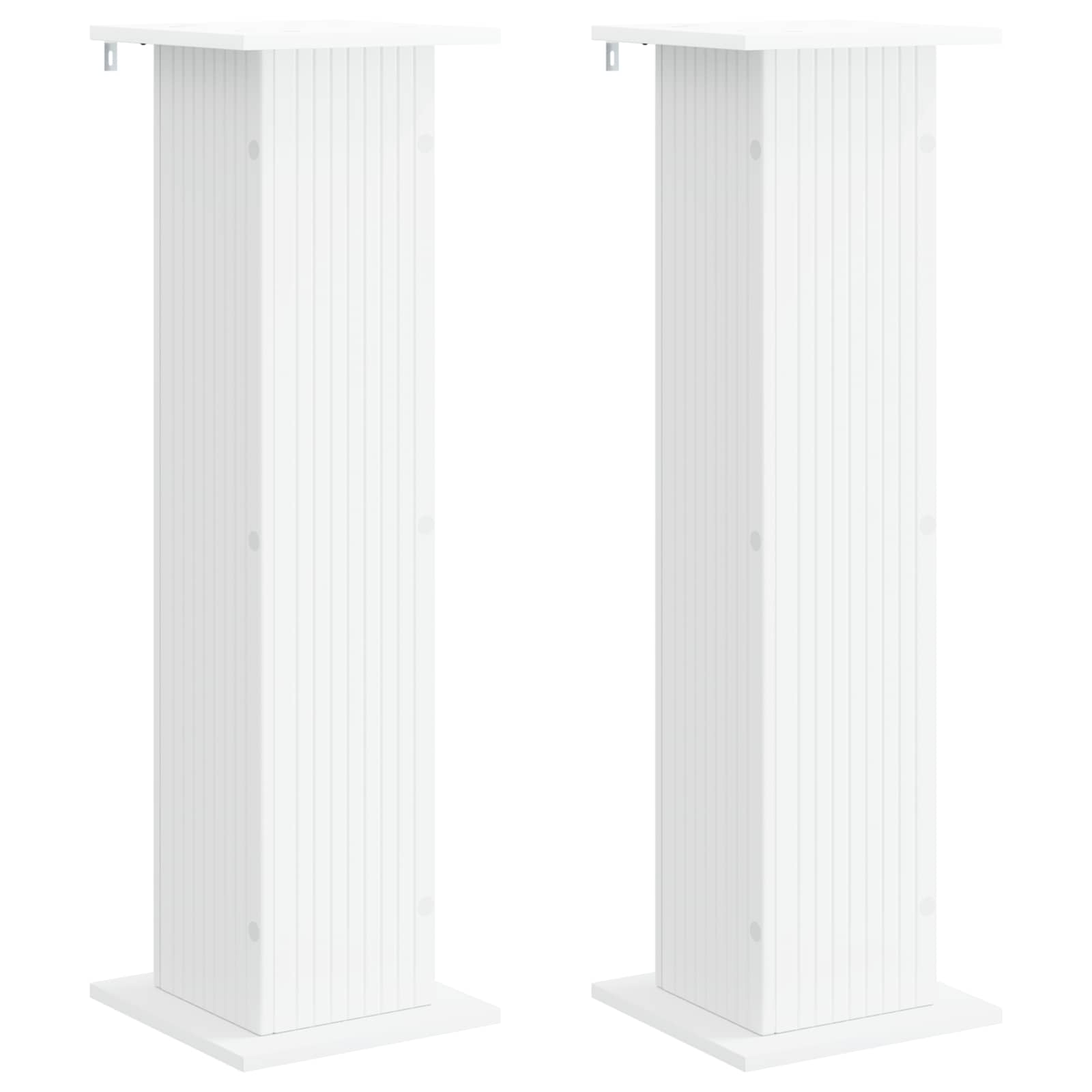 Supporto per piante 2 pz Bianco 30,5 x 30 x 100,5 cm