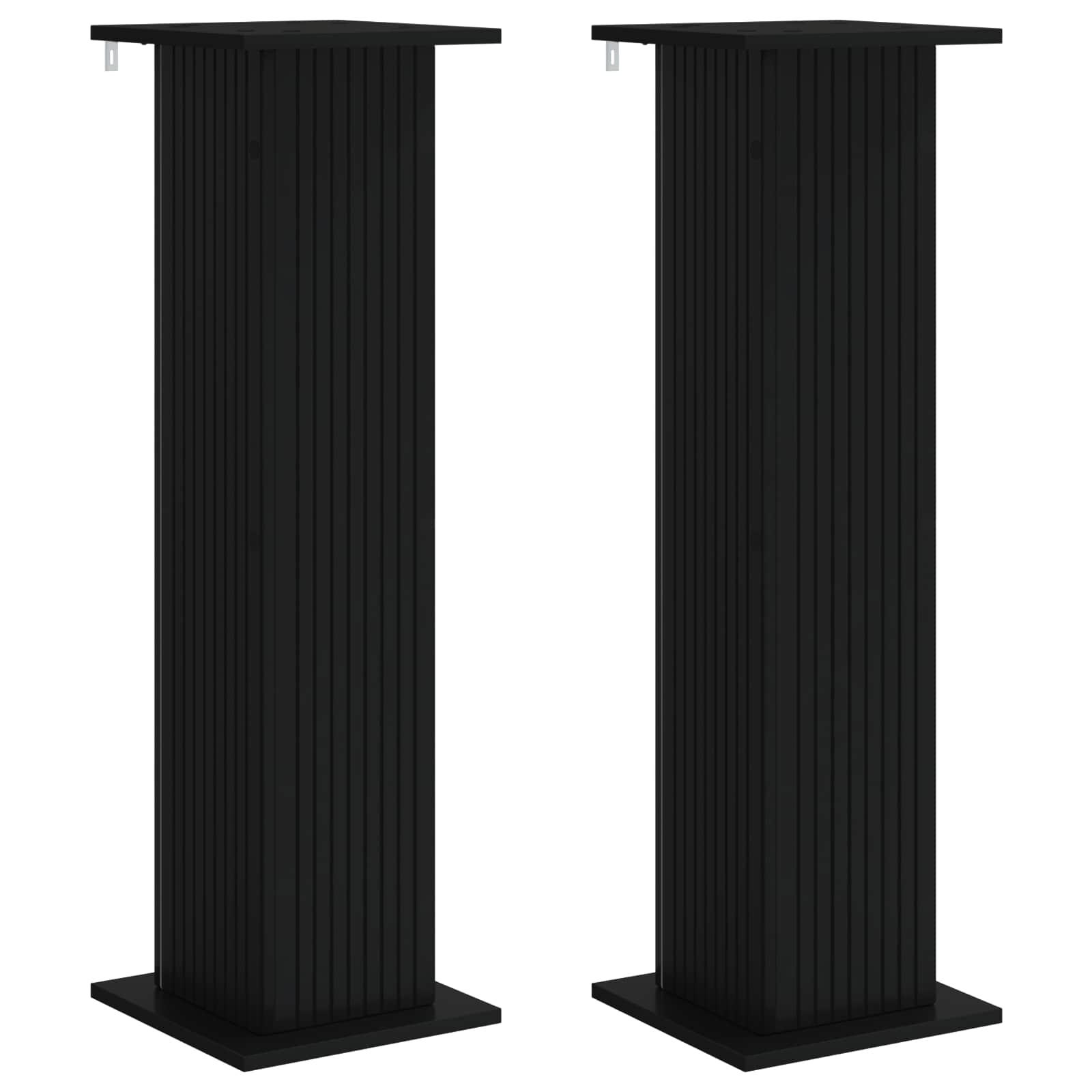 Supporto per piante 2 pz Nero 30,5 x 30 x 100,5 cm