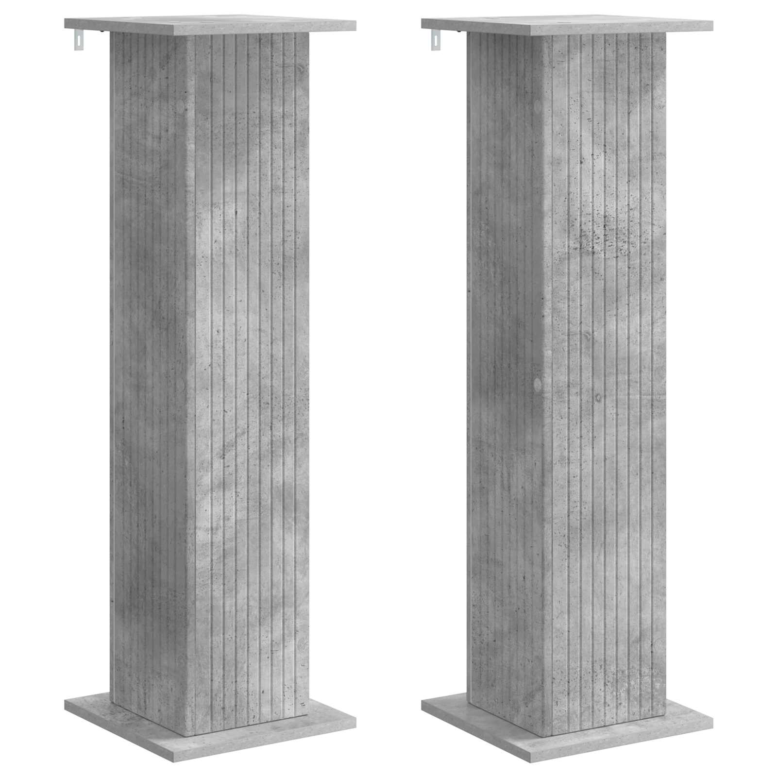 Supporto per piante 2 pz Grigio Cemento 30,5 x 30 x 100,5 cm