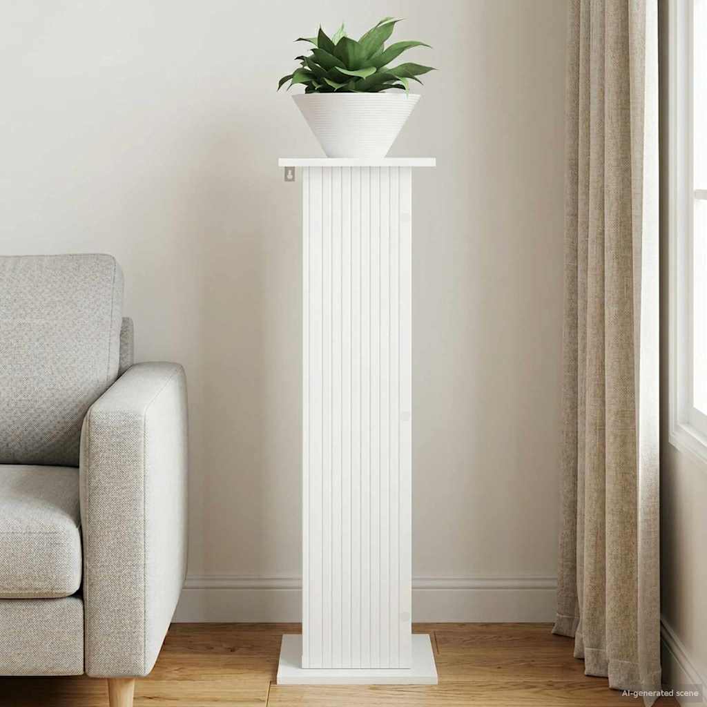 Supporto per piante Bianco Lucido 30,5 x 30 x 100,5 cm