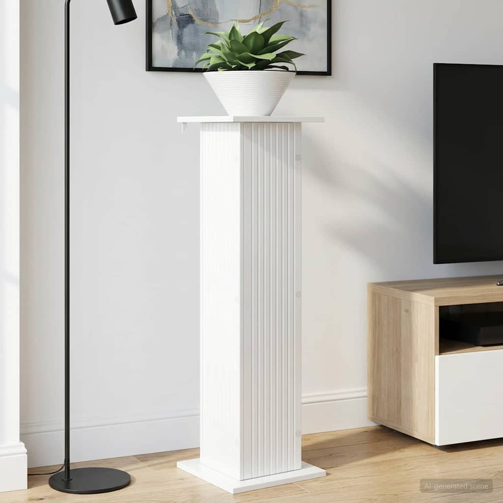 Supporto per piante Bianco Lucido 30,5 x 30 x 100,5 cm
