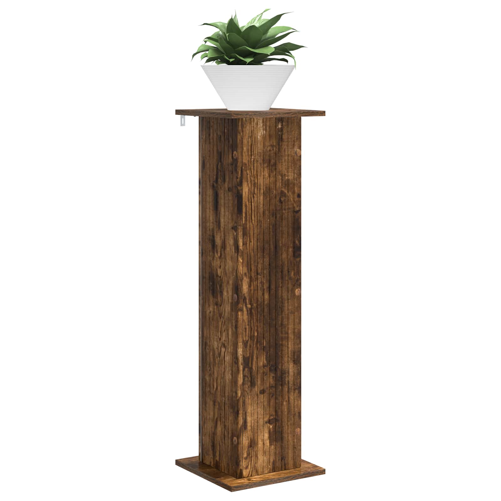 Supporto per piante 2 pz Rovere Fumo 30,5 x 30 x 100,5 cm