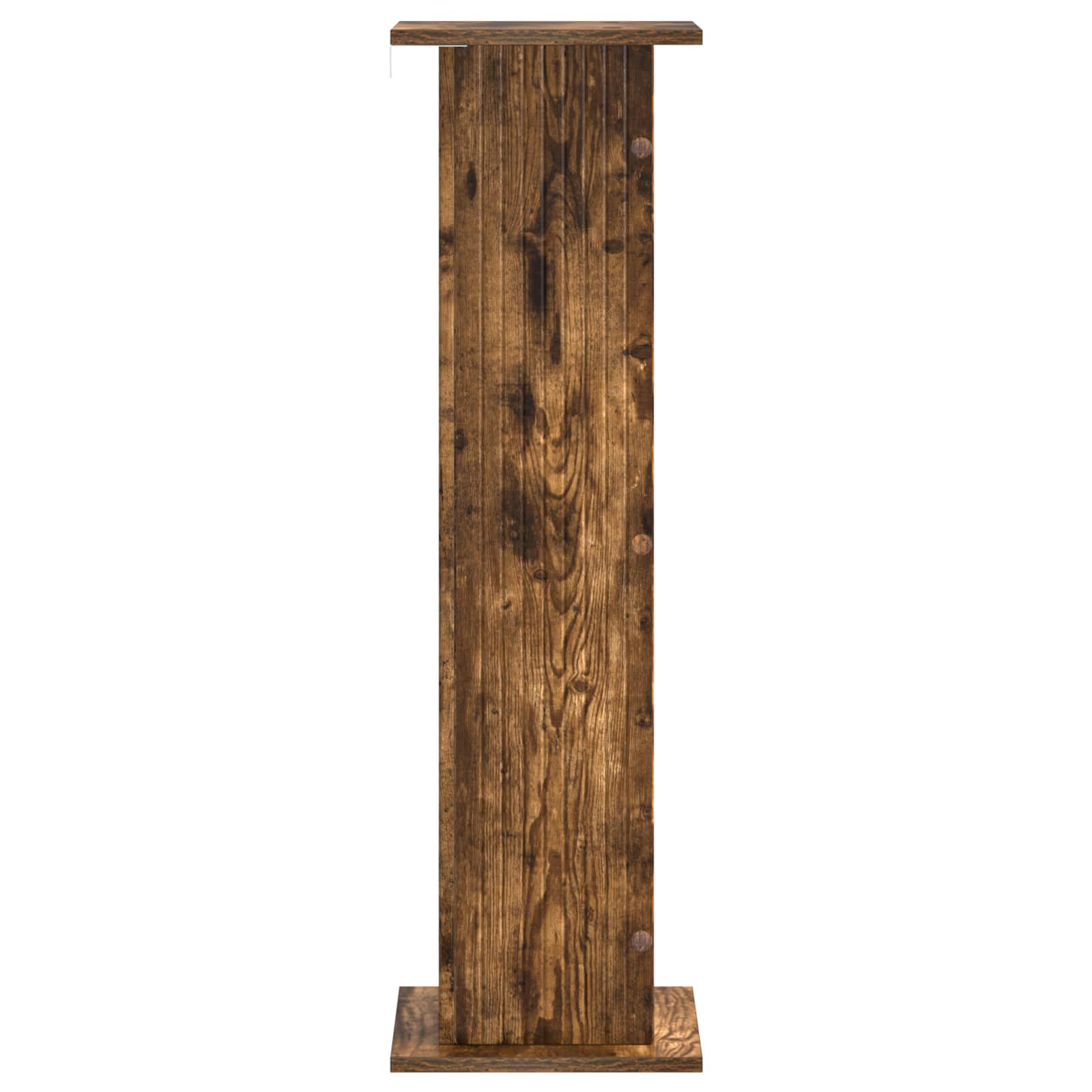 Supporto per piante 2 pz Rovere Fumo 30,5 x 30 x 100,5 cm