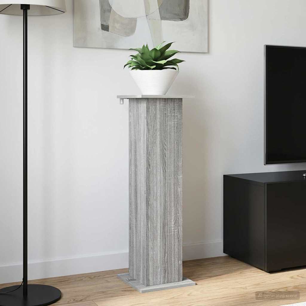 Supporto per piante 2 pz Grigio Sonoma 30,5 x 30 x 100,5 cm