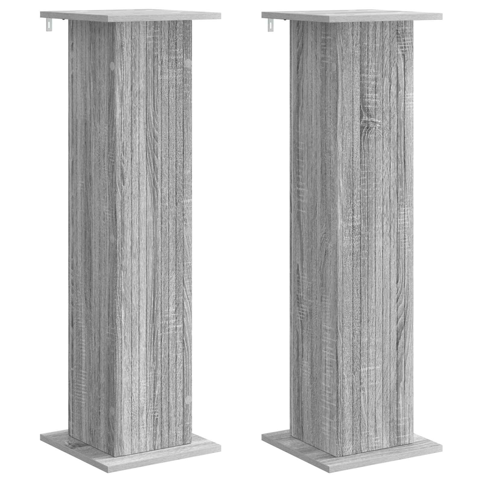 Supporto per piante 2 pz Grigio Sonoma 30,5 x 30 x 100,5 cm
