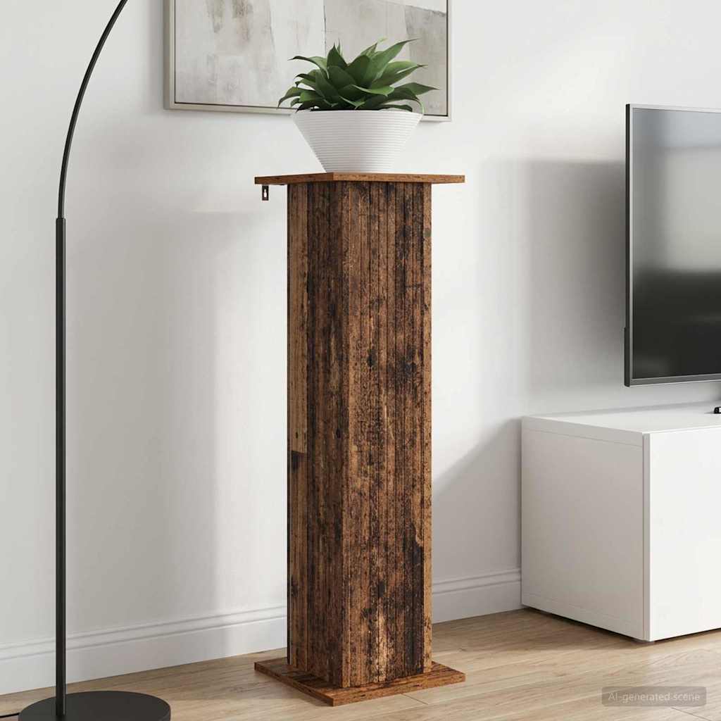 Supporto per piante 2 pz Legno antico 30,5 x 30 x 100,5 cm