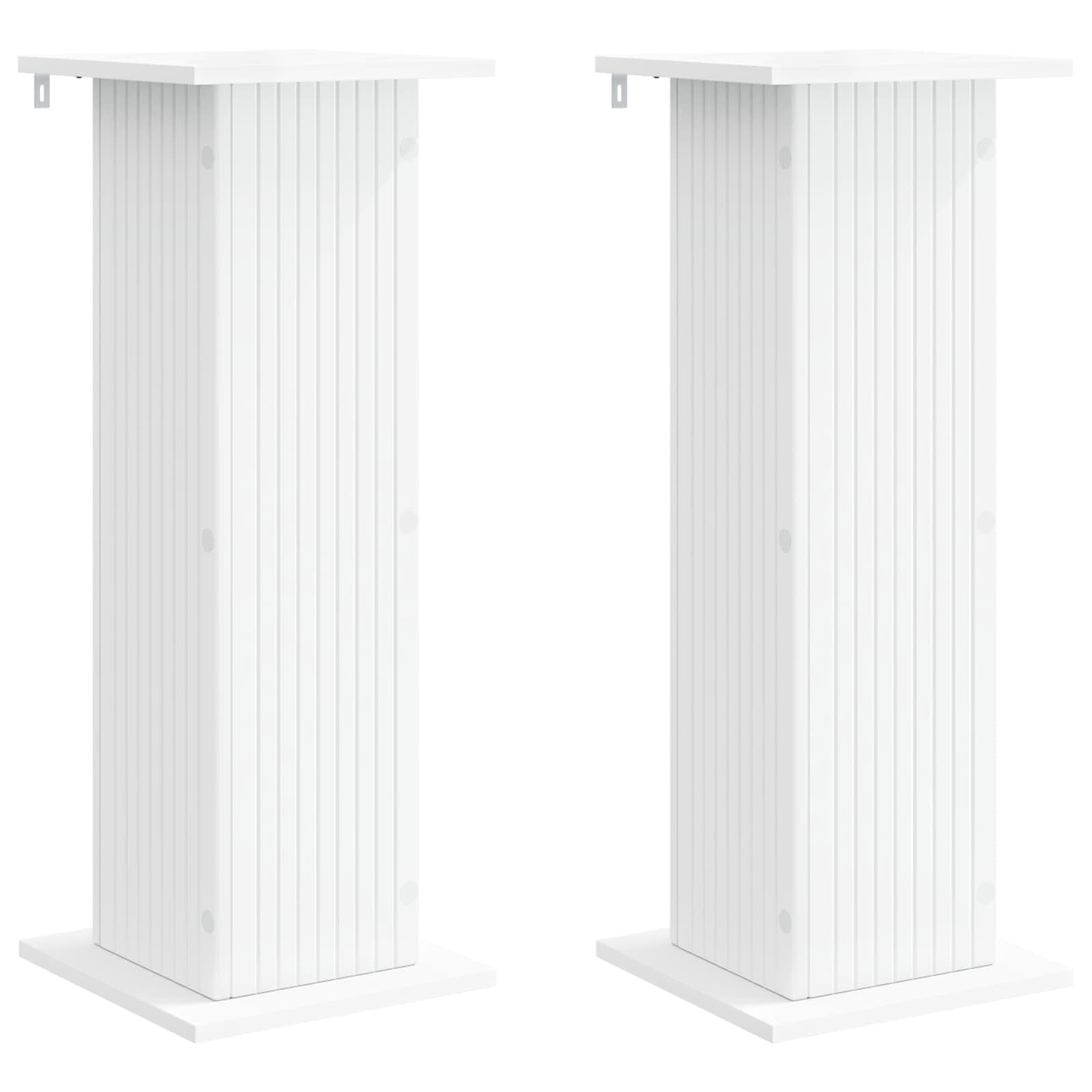 Supporto per piante 2 pz Bianco 30,5 x 30 x 80,5 cm