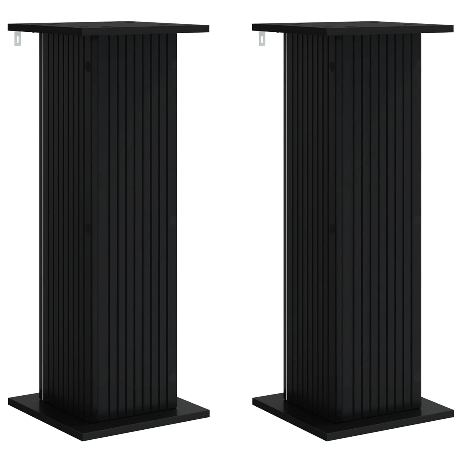Supporto per piante 2 pz Nero 30,5 x 30 x 80,5 cm