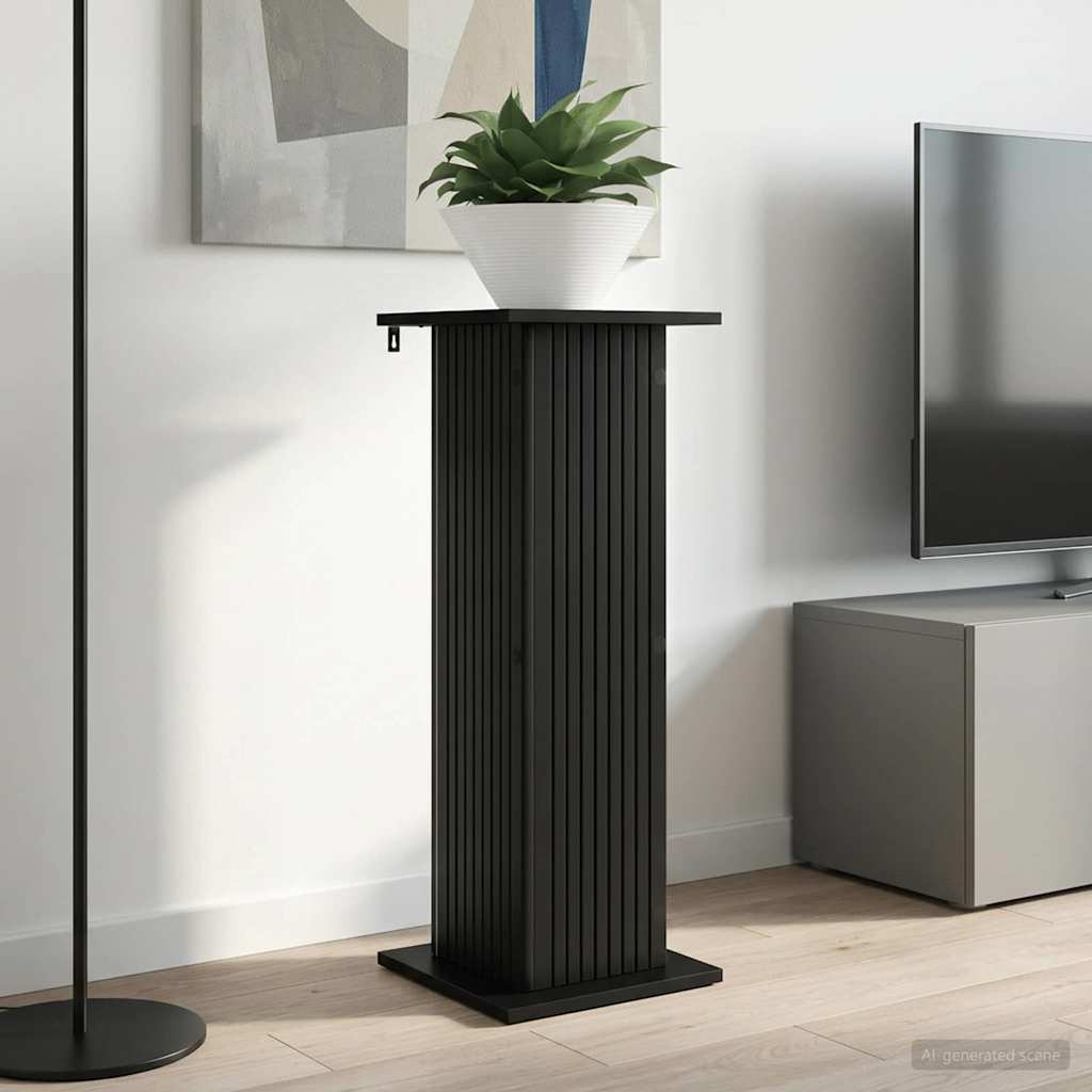 Supporto per piante 2 pz Nero 30,5 x 30 x 80,5 cm